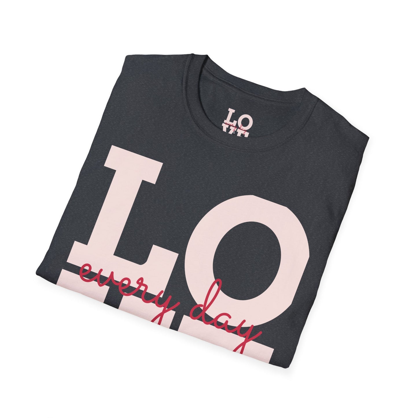 Unisex Softstyle T-Shirt - Everyday Love Graphic Tee with Dove Design