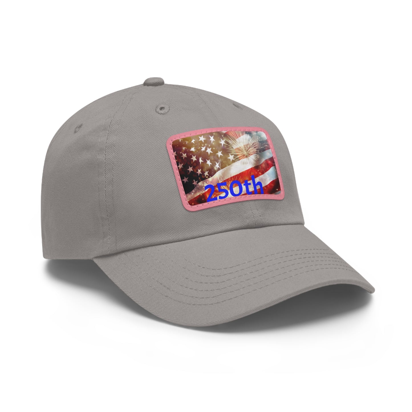 Patriotic Dad Hat with Leather Patch, American Flag Cap, Father's Day Gift, Casual Wear, Summer Accessory