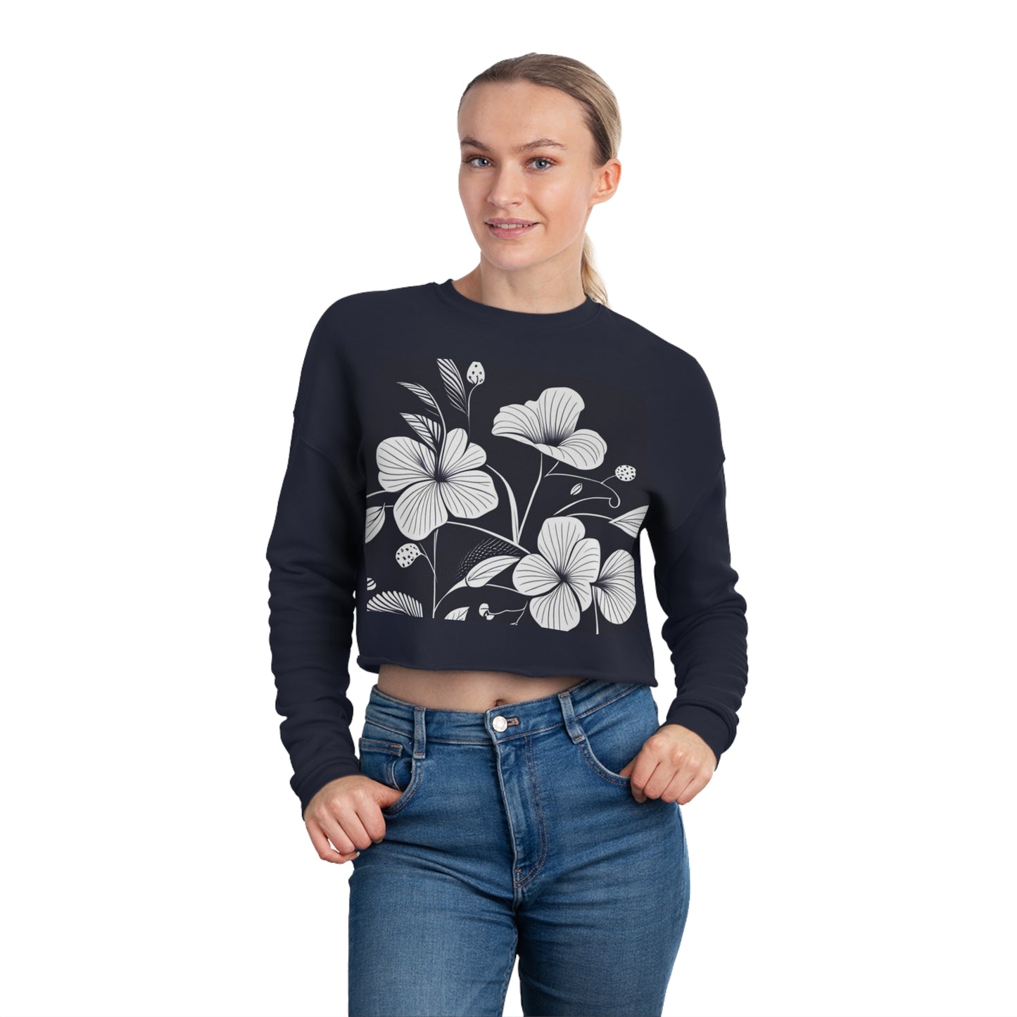 Spring Love Cropped Sweatshirt