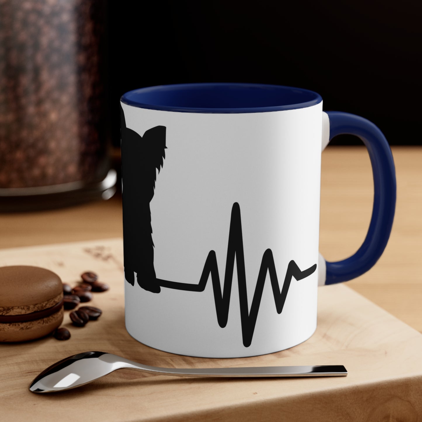 Yorkie heartbeat Mug