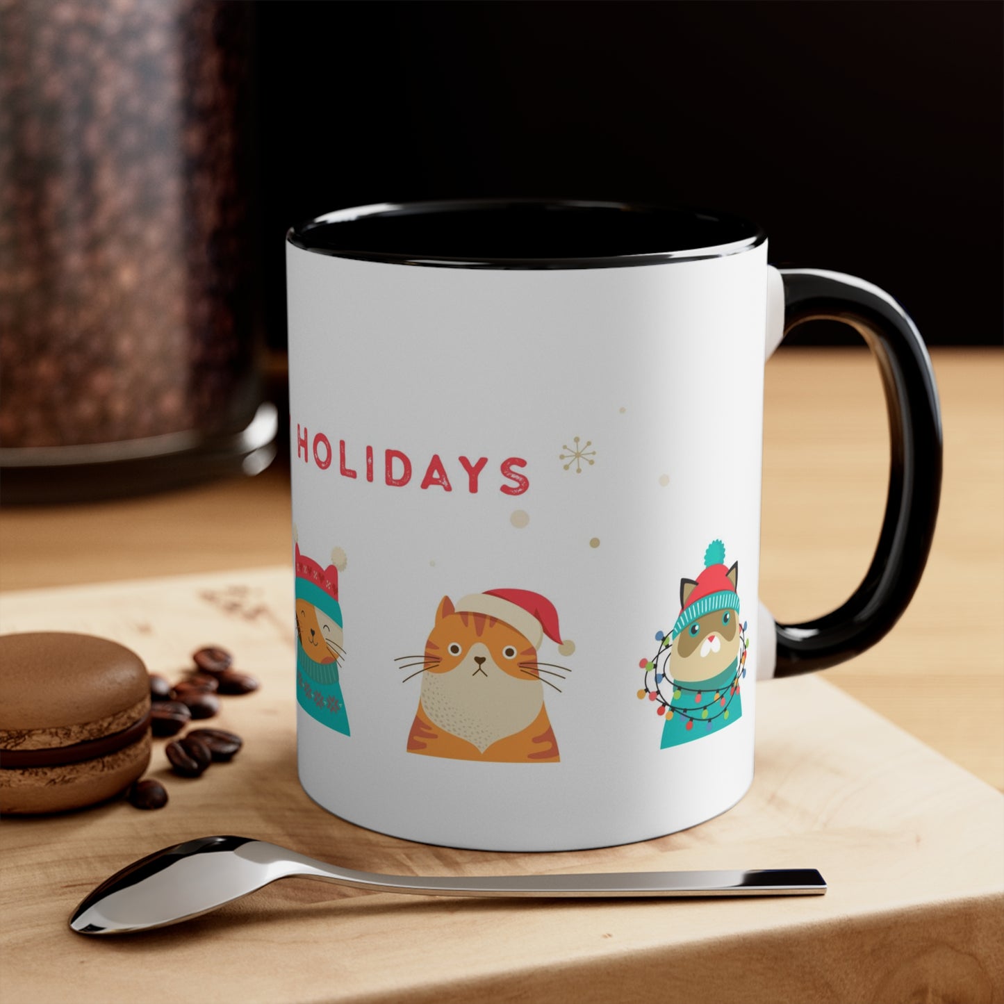Cats Christmas Mug, 11oz