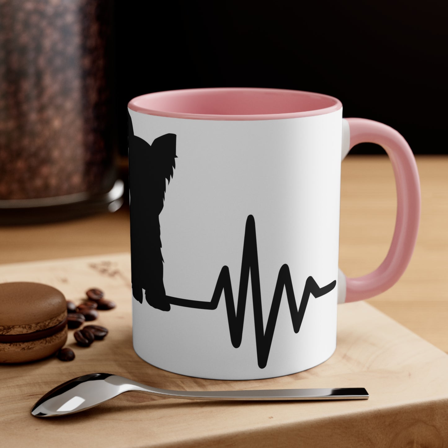 Yorkie heartbeat Mug