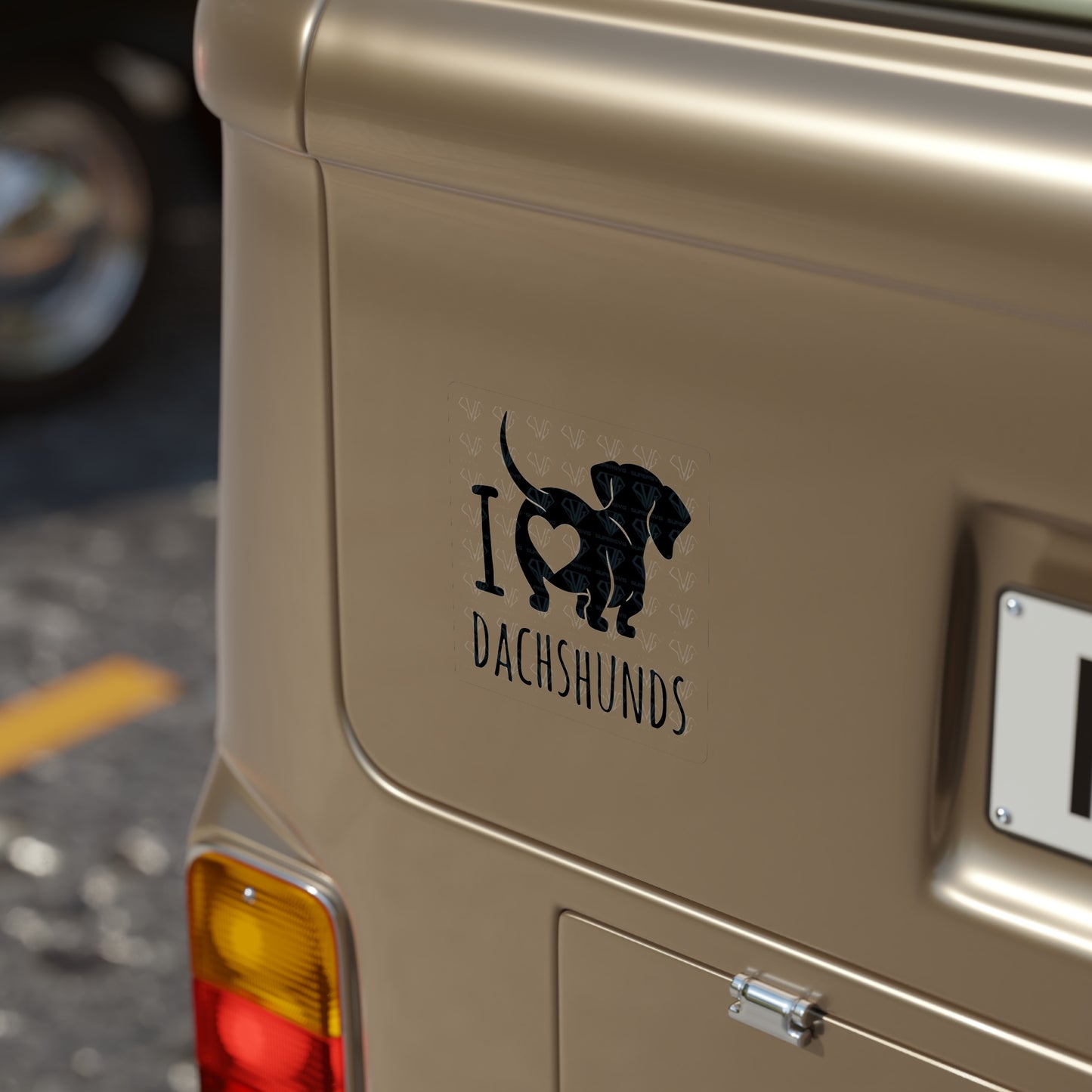 Dachshund Outdoor Stickers, Die-Cut, 1pcs