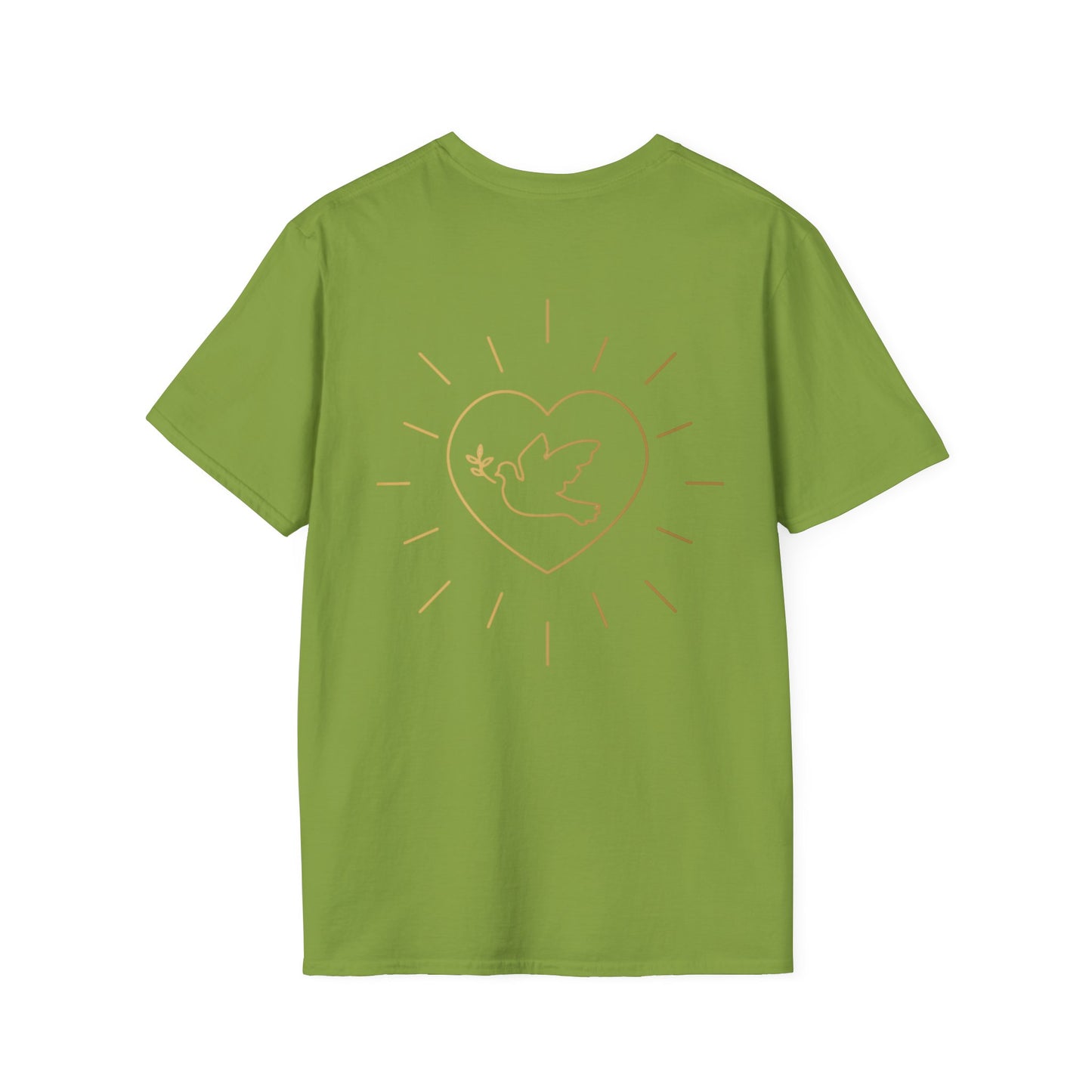 Unisex Softstyle T-Shirt - Everyday Love Graphic Tee with Dove Design