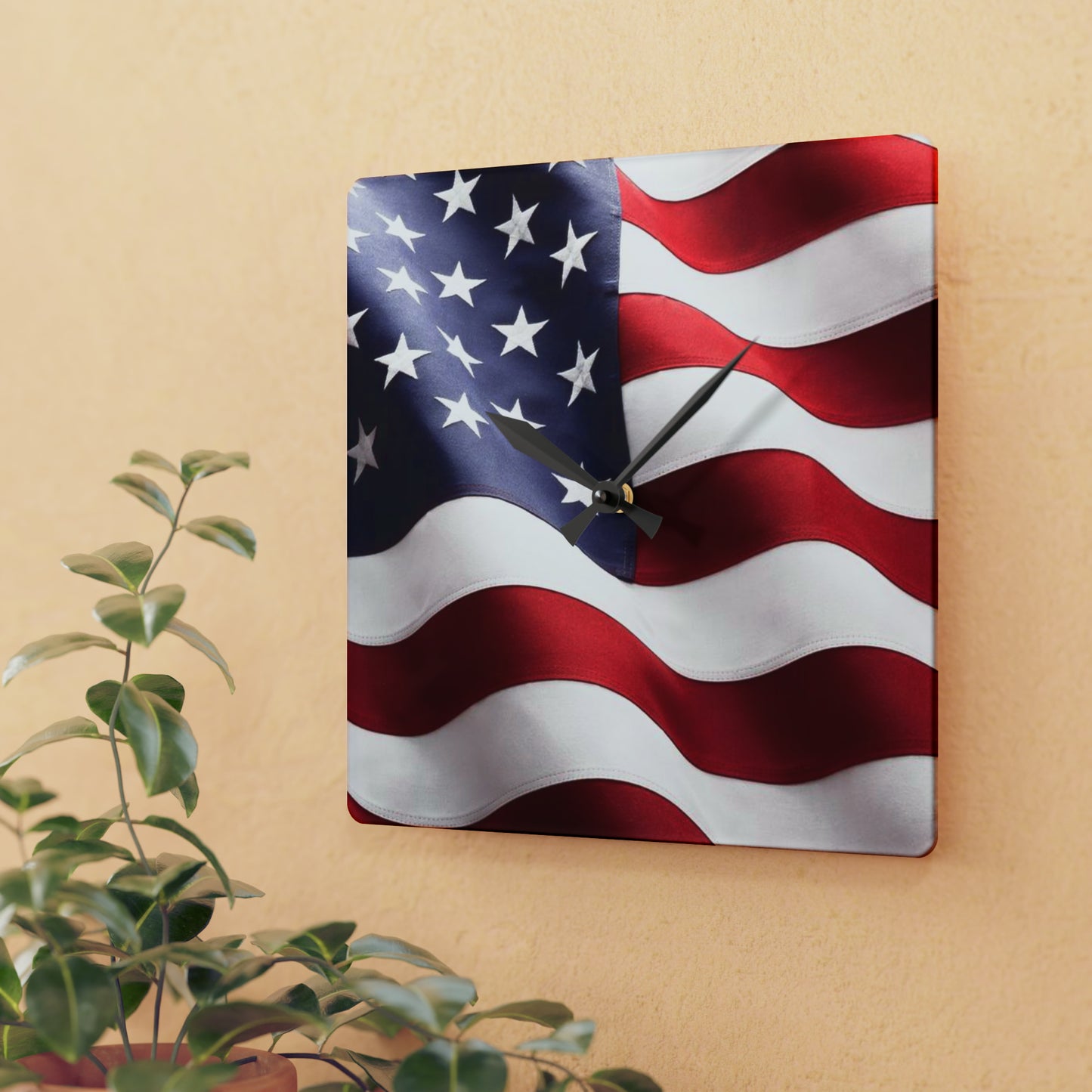 USA Acrylic Wall Clock
