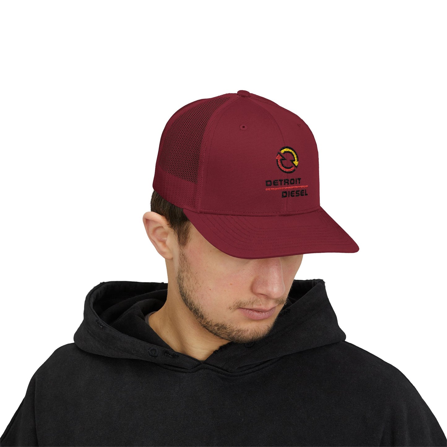 Detroit Diesel Snapback Trucker Cap - Stylish & Comfortable Hat for Auto Enthusiasts