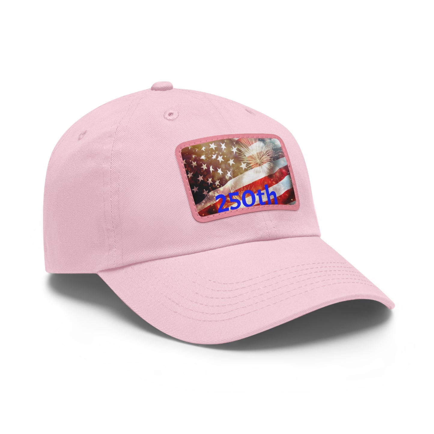 Patriotic Dad Hat with Leather Patch, American Flag Cap, Father's Day Gift, Casual Wear, Summer Accessory