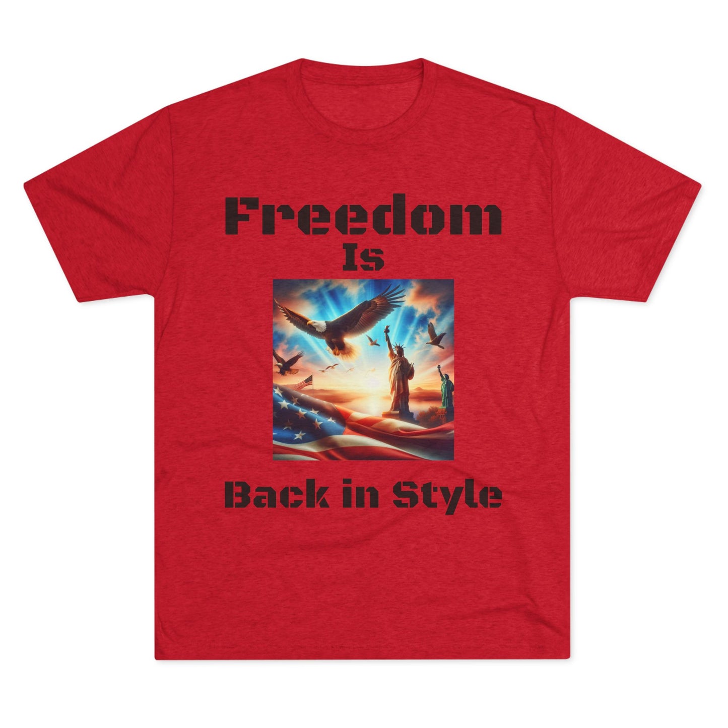 Unisex Tri-Blend Crew Tee Freedom