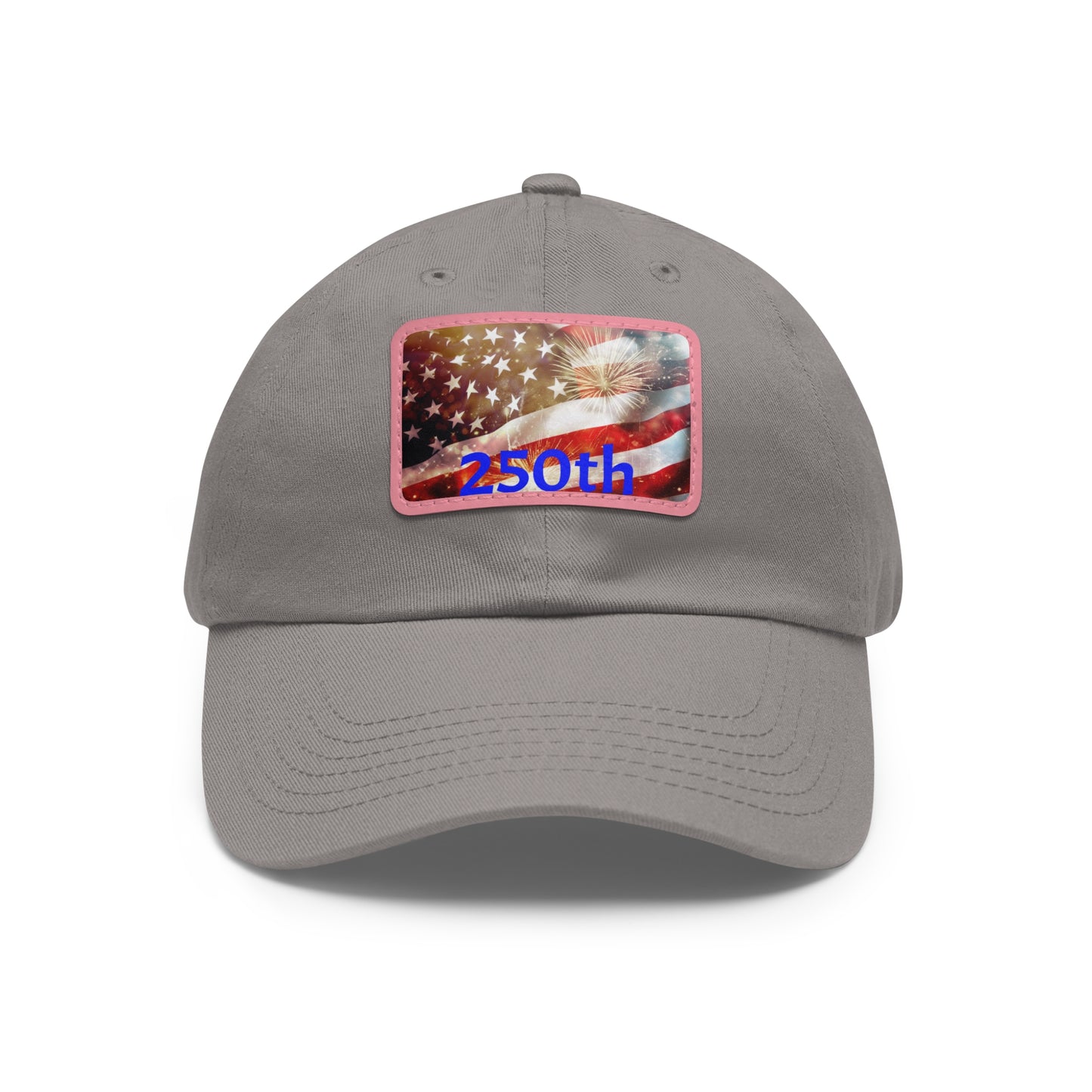 Patriotic Dad Hat with Leather Patch, American Flag Cap, Father's Day Gift, Casual Wear, Summer Accessory