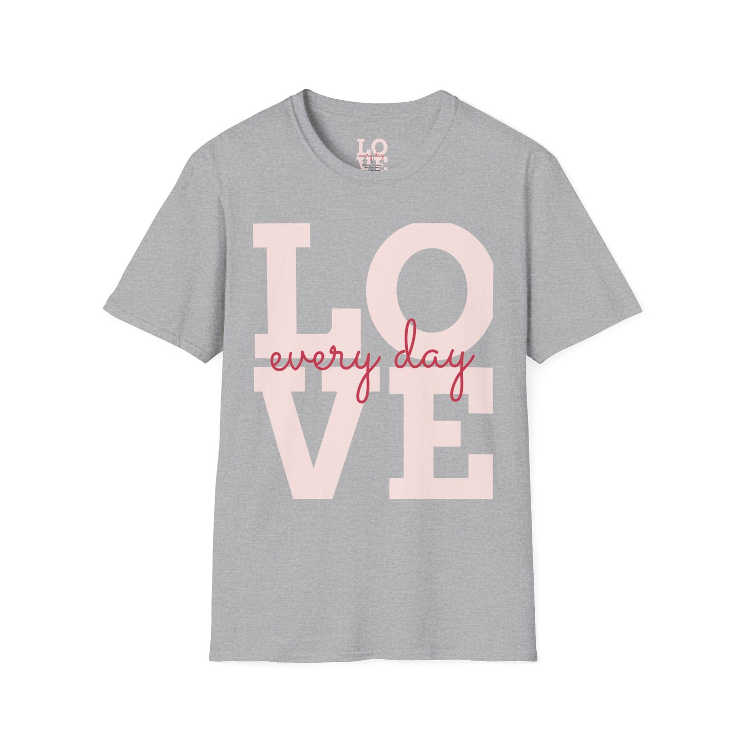 Unisex Softstyle T-Shirt - Everyday Love Graphic Tee with Dove Design