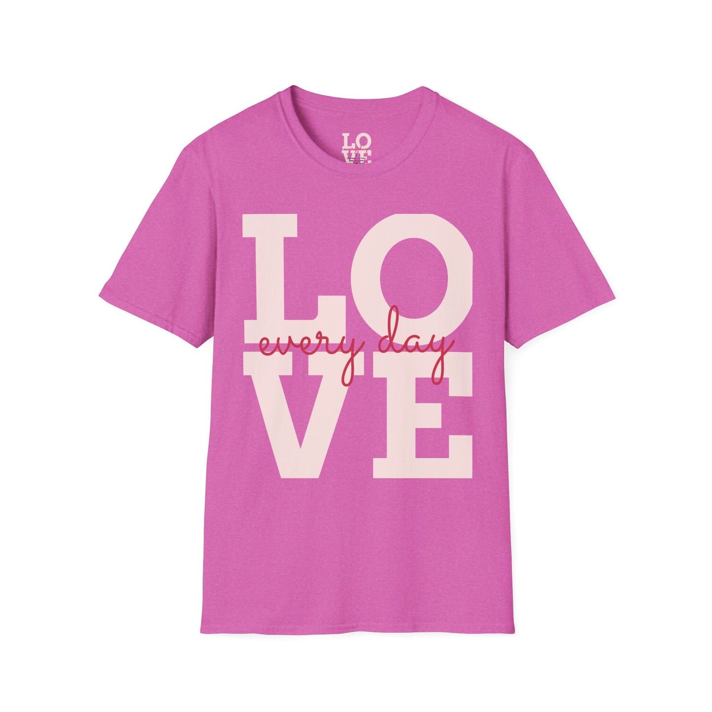 Unisex Softstyle T-Shirt - Everyday Love Graphic Tee with Dove Design
