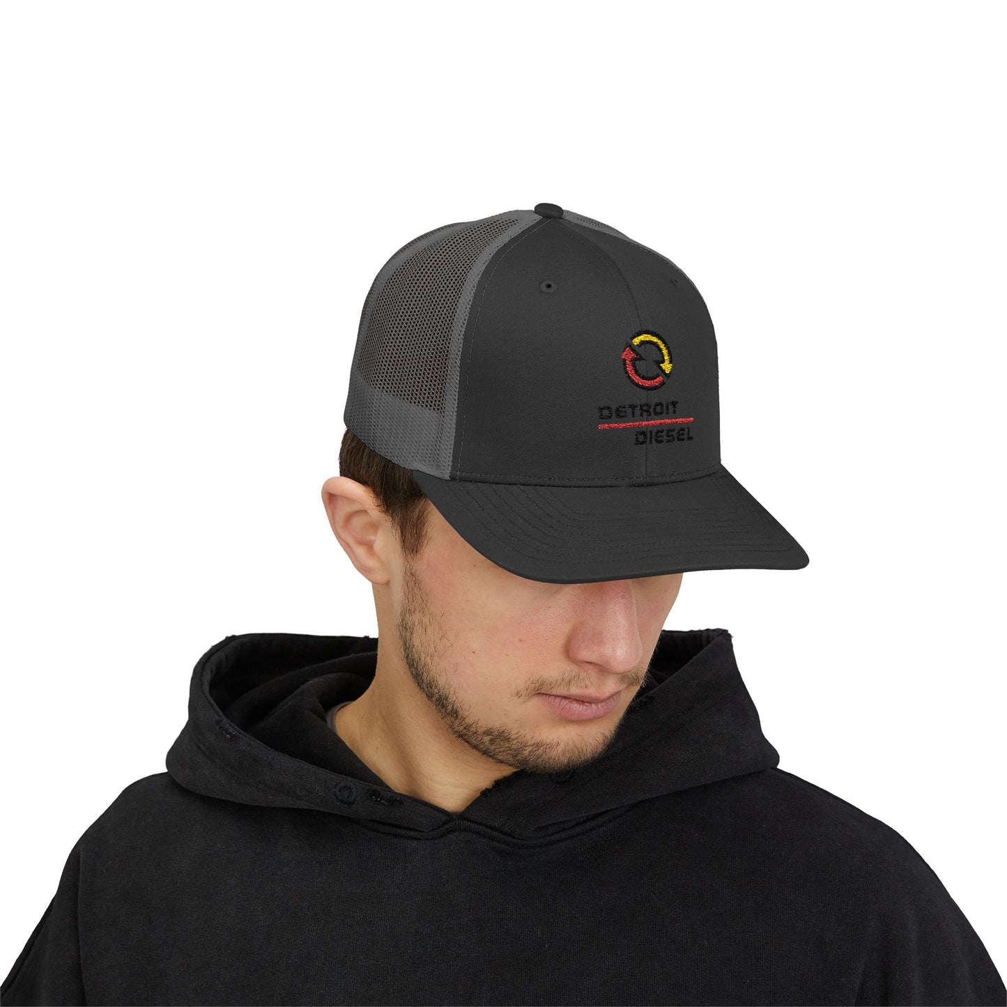 Detroit Diesel Snapback Trucker Cap - Stylish & Comfortable Hat for Auto Enthusiasts