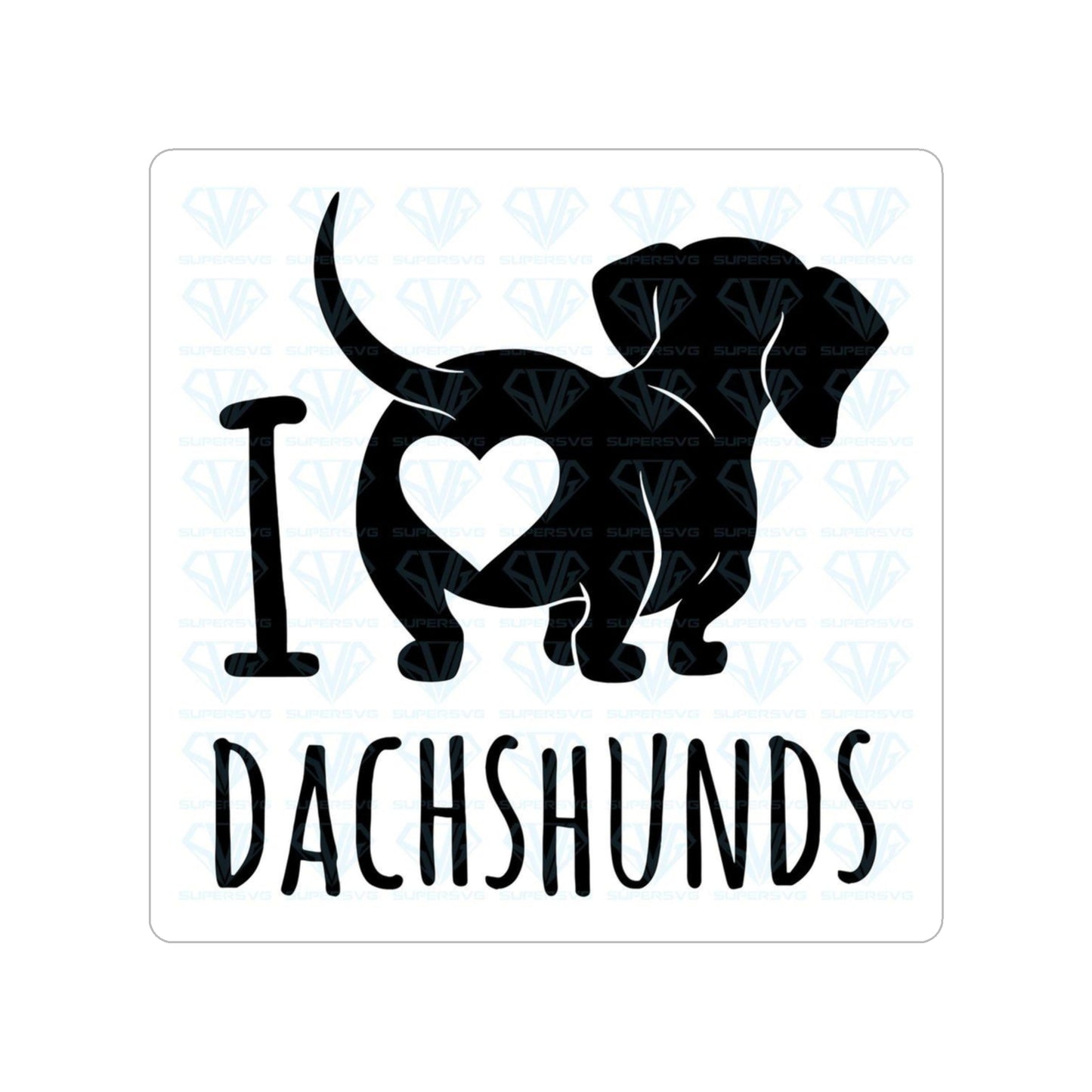 Dachshund Outdoor Stickers, Die-Cut, 1pcs