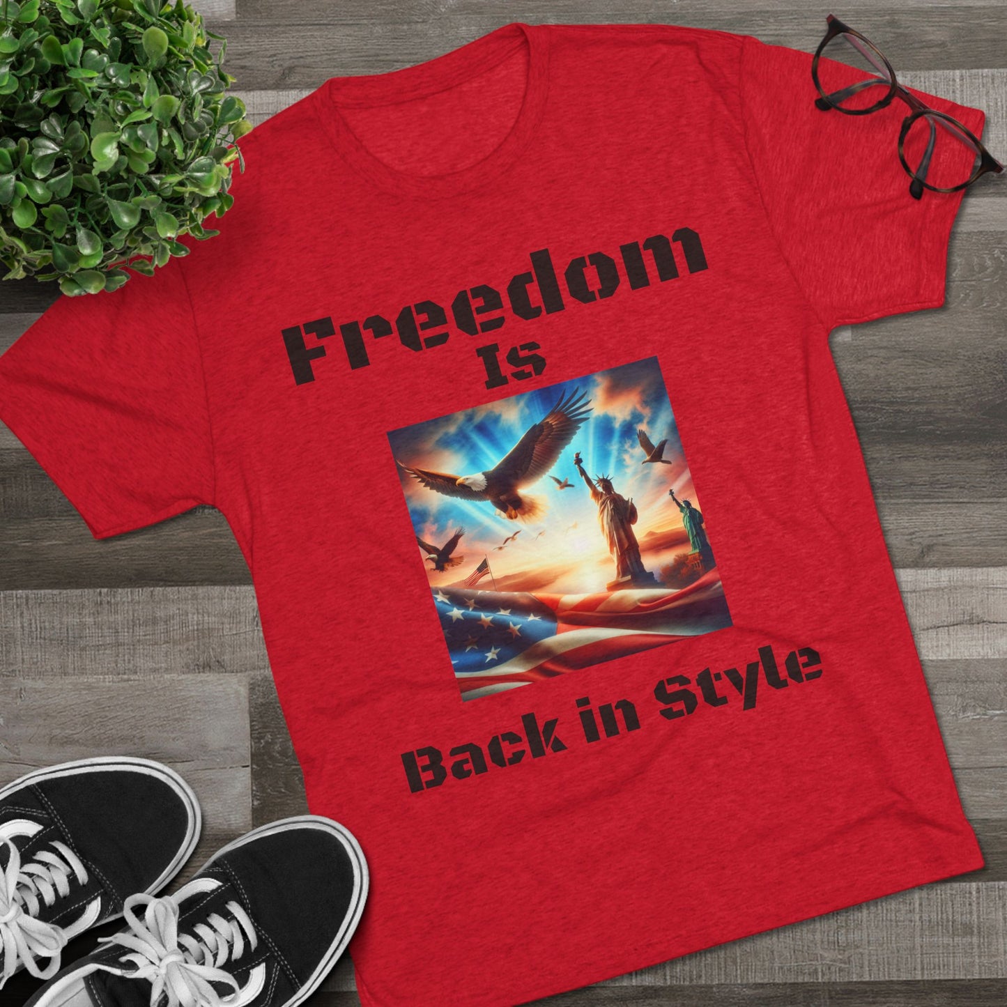 Unisex Tri-Blend Crew Tee Freedom