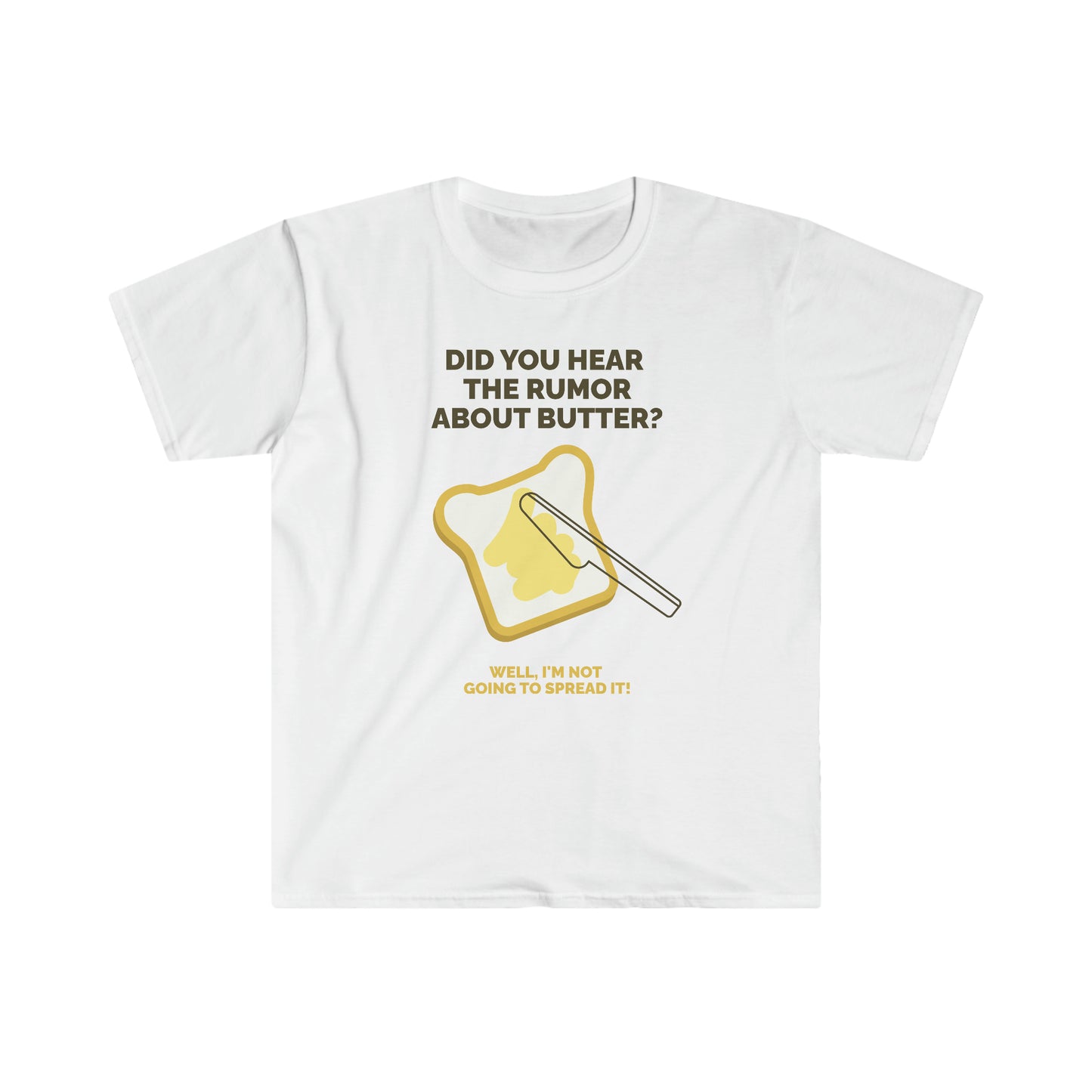 Unisex Softstyle T-Shirt Butter Joke Funny