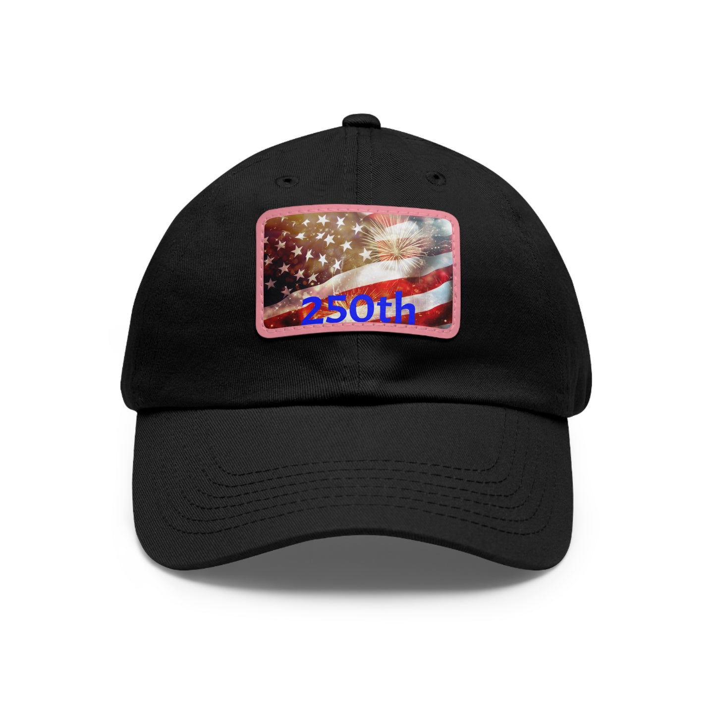 Patriotic Dad Hat with Leather Patch, American Flag Cap, Father's Day Gift, Casual Wear, Summer Accessory
