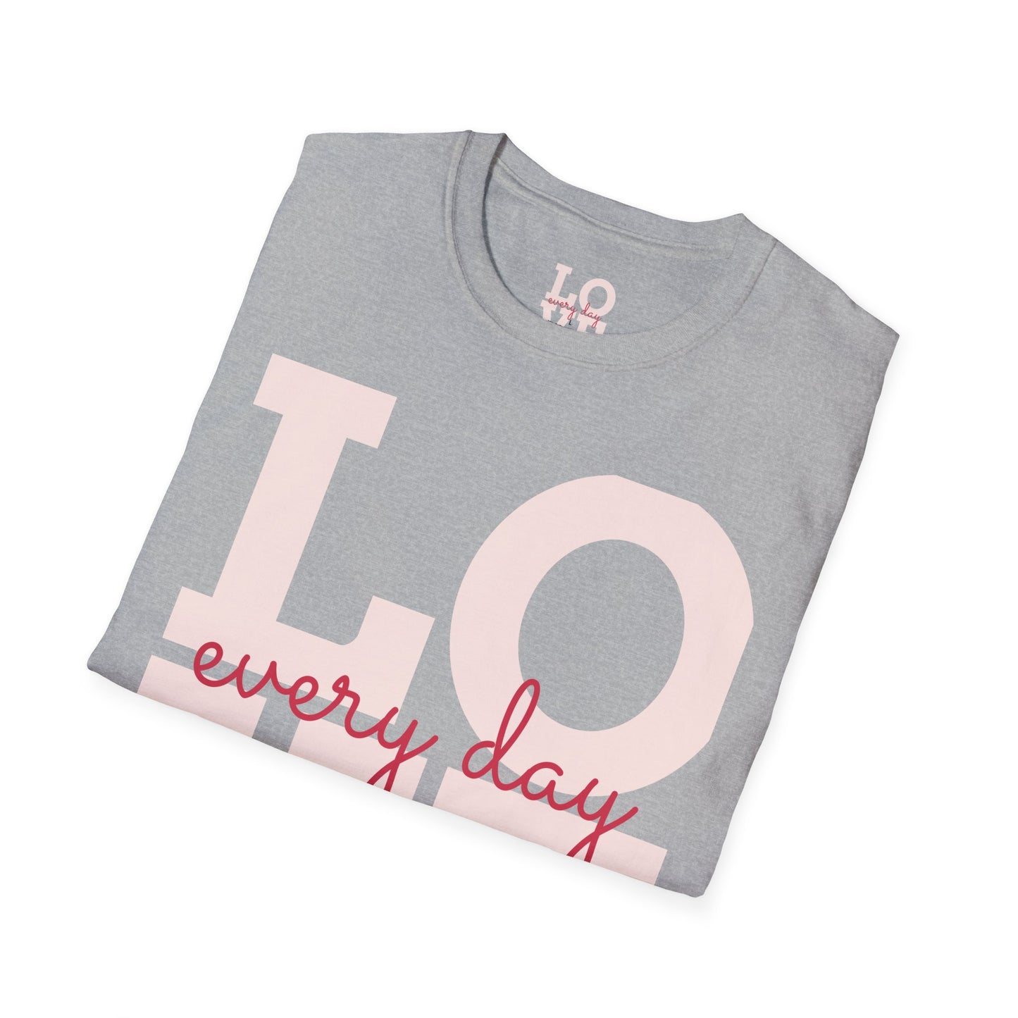 Unisex Softstyle T-Shirt - Everyday Love Graphic Tee with Dove Design