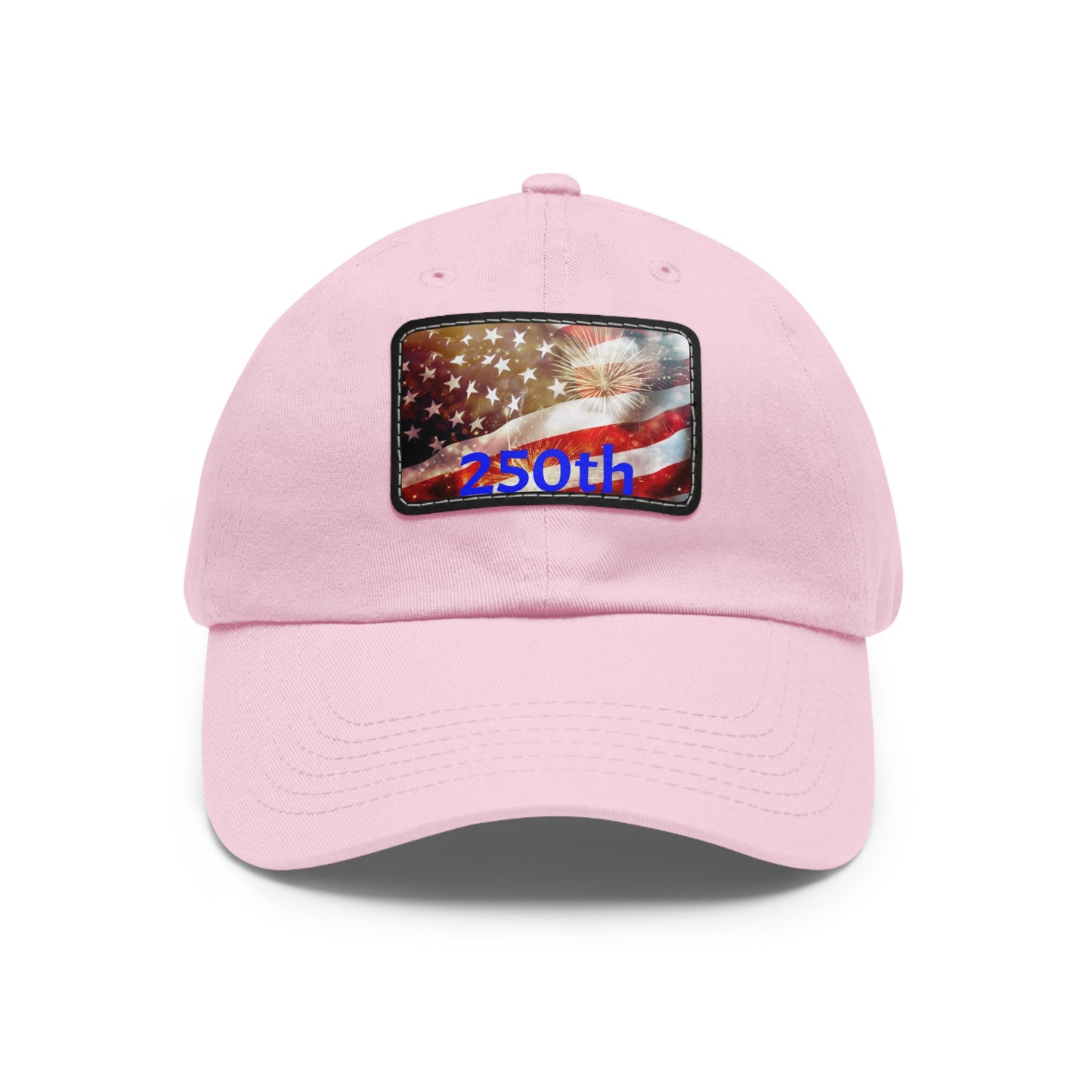 Patriotic Dad Hat with Leather Patch, American Flag Cap, Father's Day Gift, Casual Wear, Summer Accessory