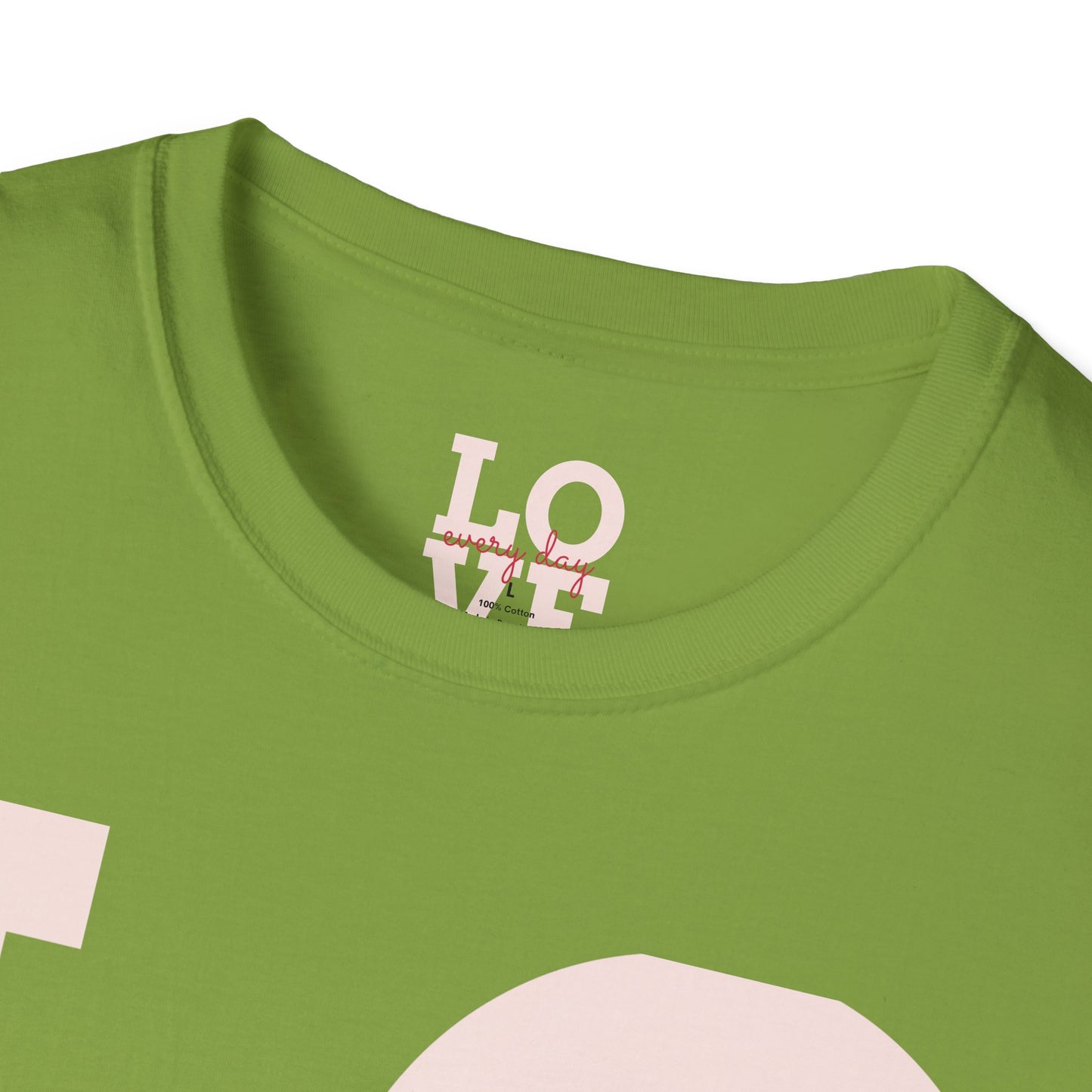 Unisex Softstyle T-Shirt - Everyday Love Graphic Tee with Dove Design