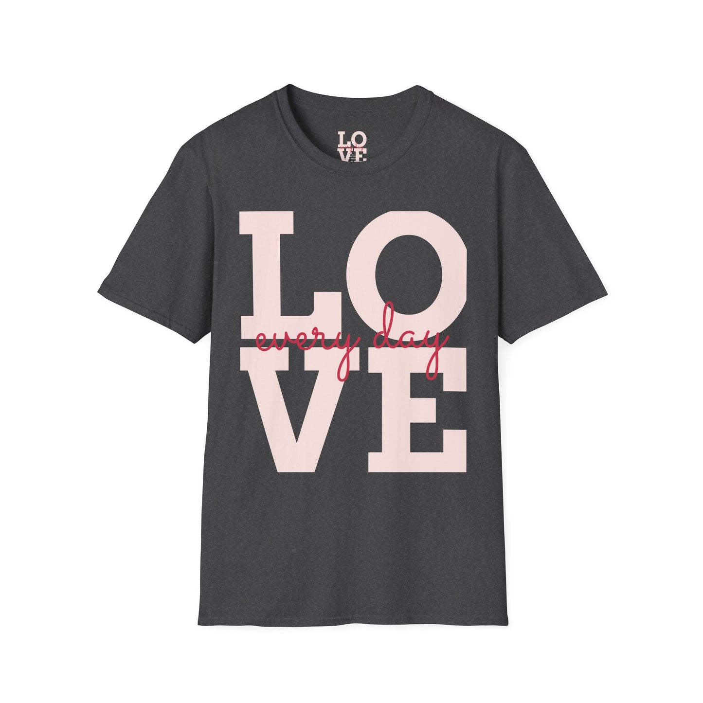 Unisex Softstyle T-Shirt - Everyday Love Graphic Tee with Dove Design