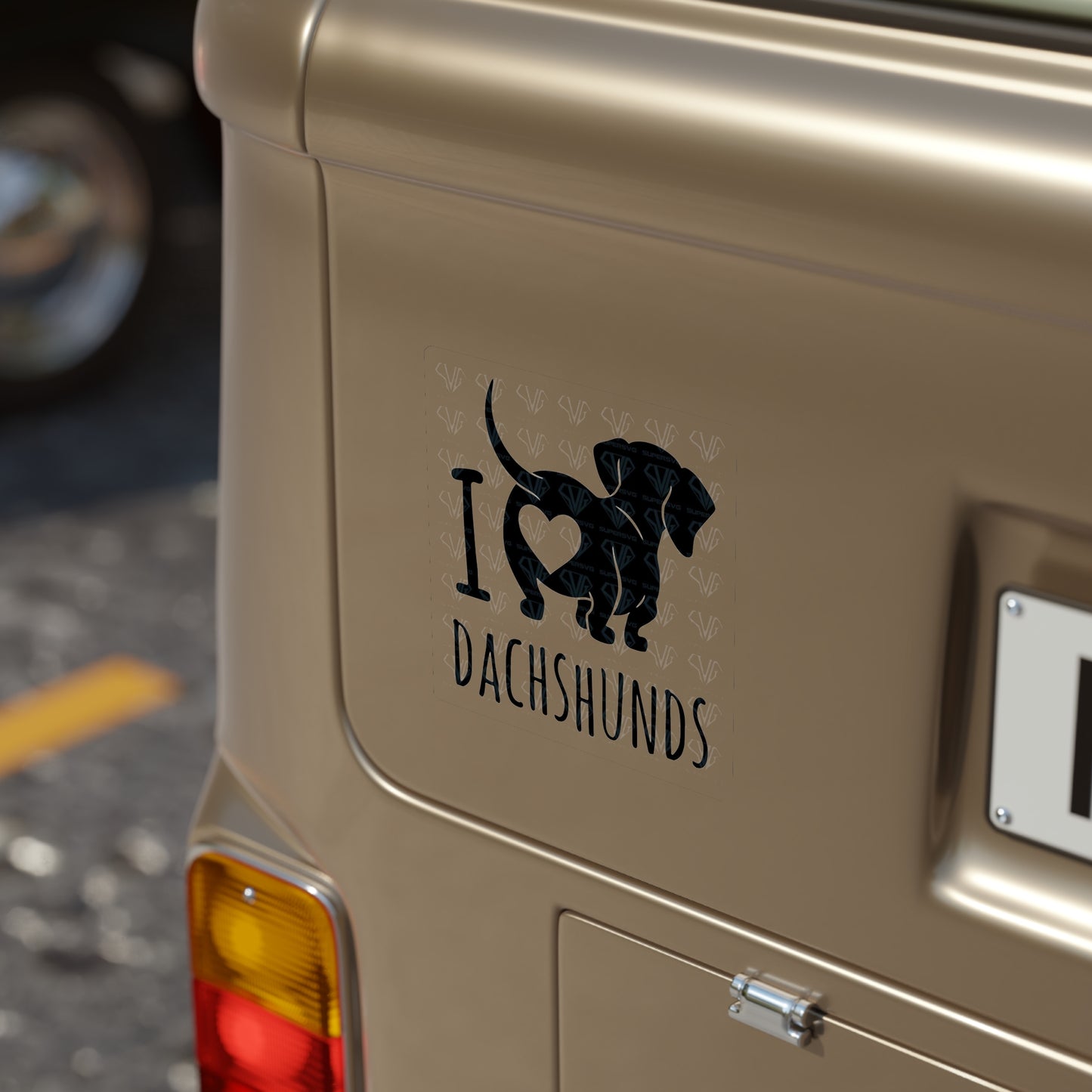 Dachshund Outdoor Stickers, Die-Cut, 1pcs