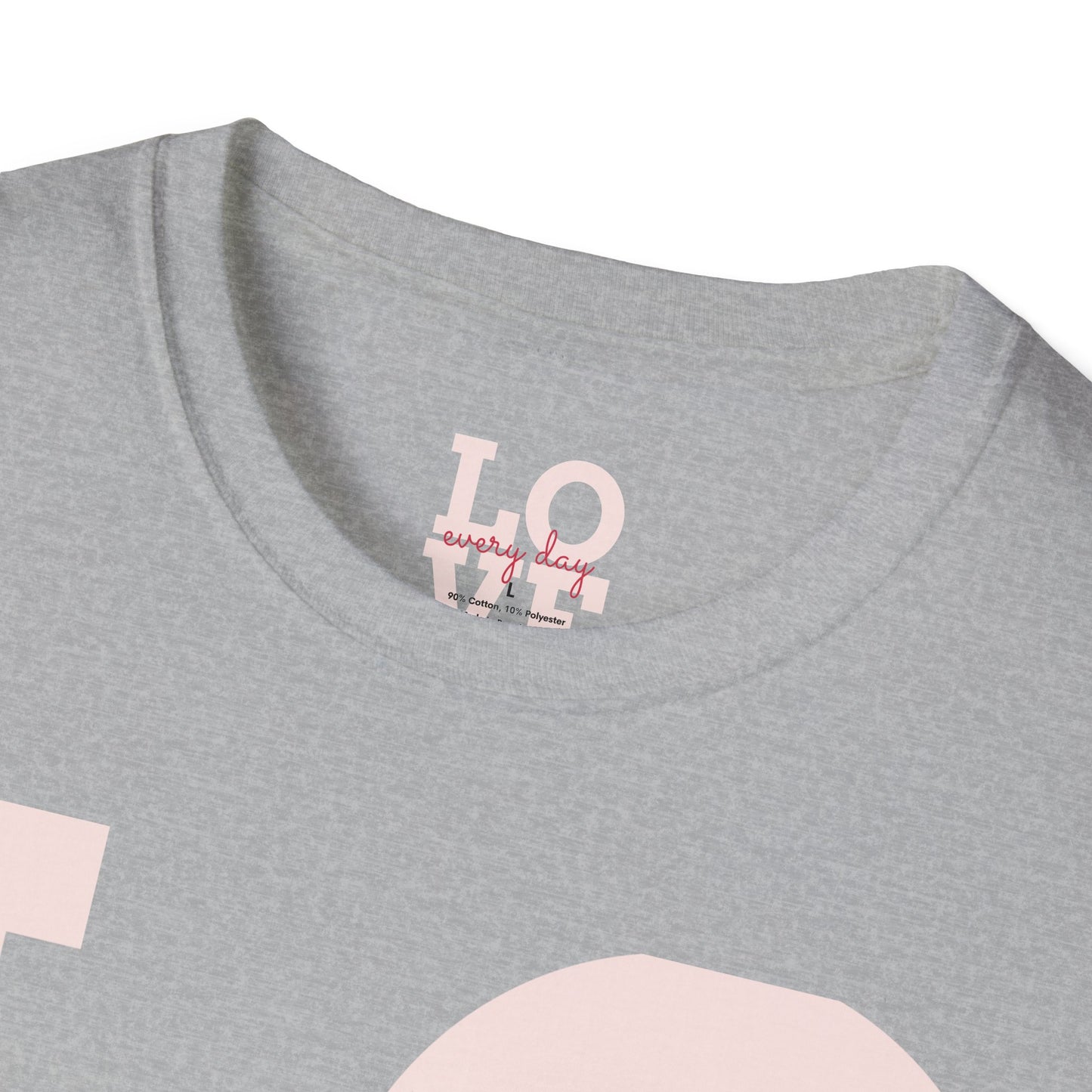 Unisex Softstyle T-Shirt - Everyday Love Graphic Tee with Dove Design
