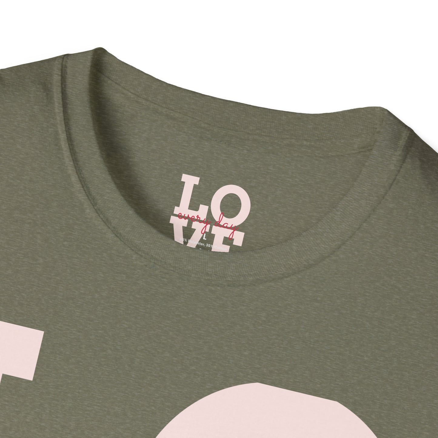 Unisex Softstyle T-Shirt - Everyday Love Graphic Tee with Dove Design
