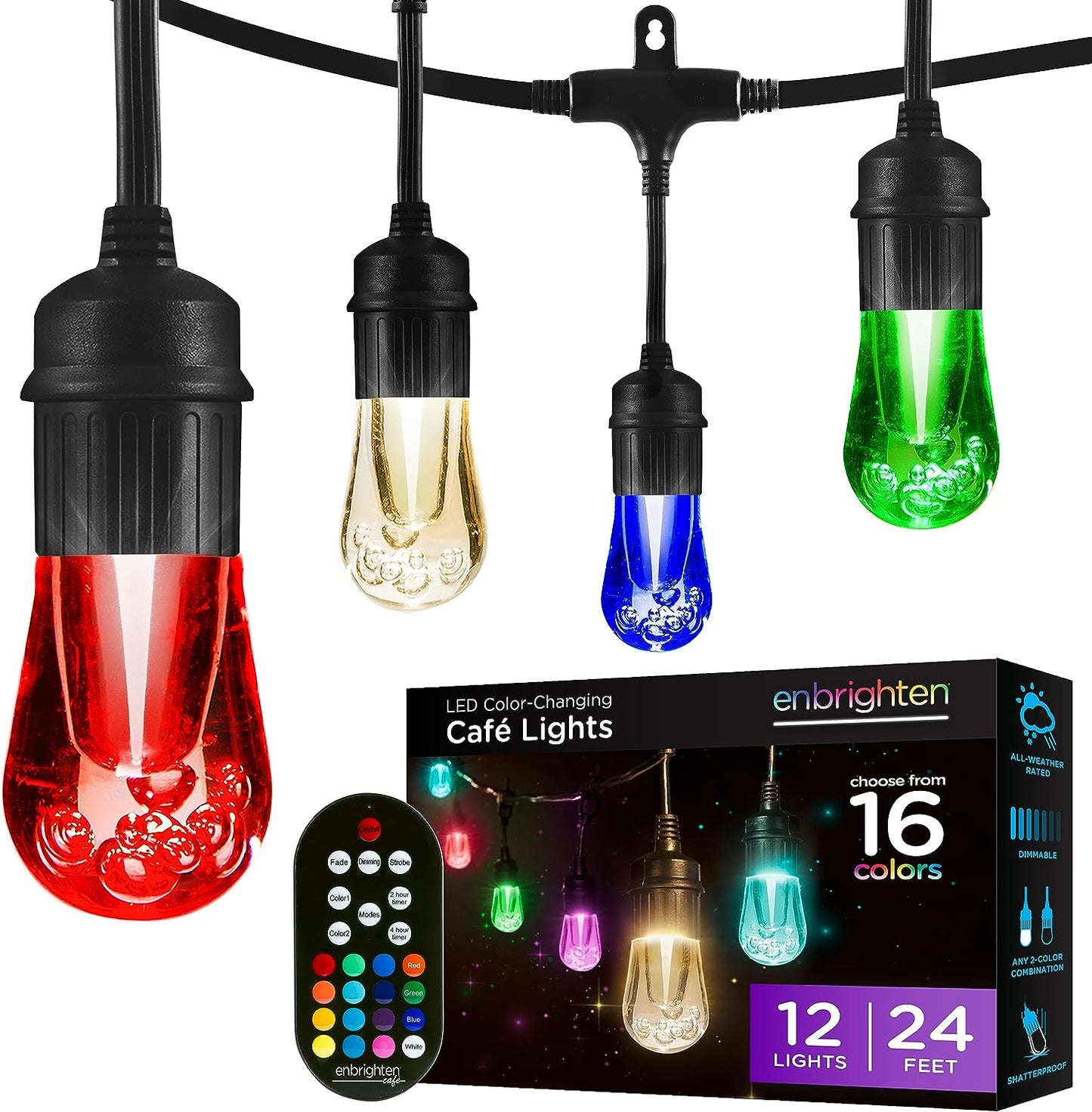 Enbrighten Premium Color Changing String Lights