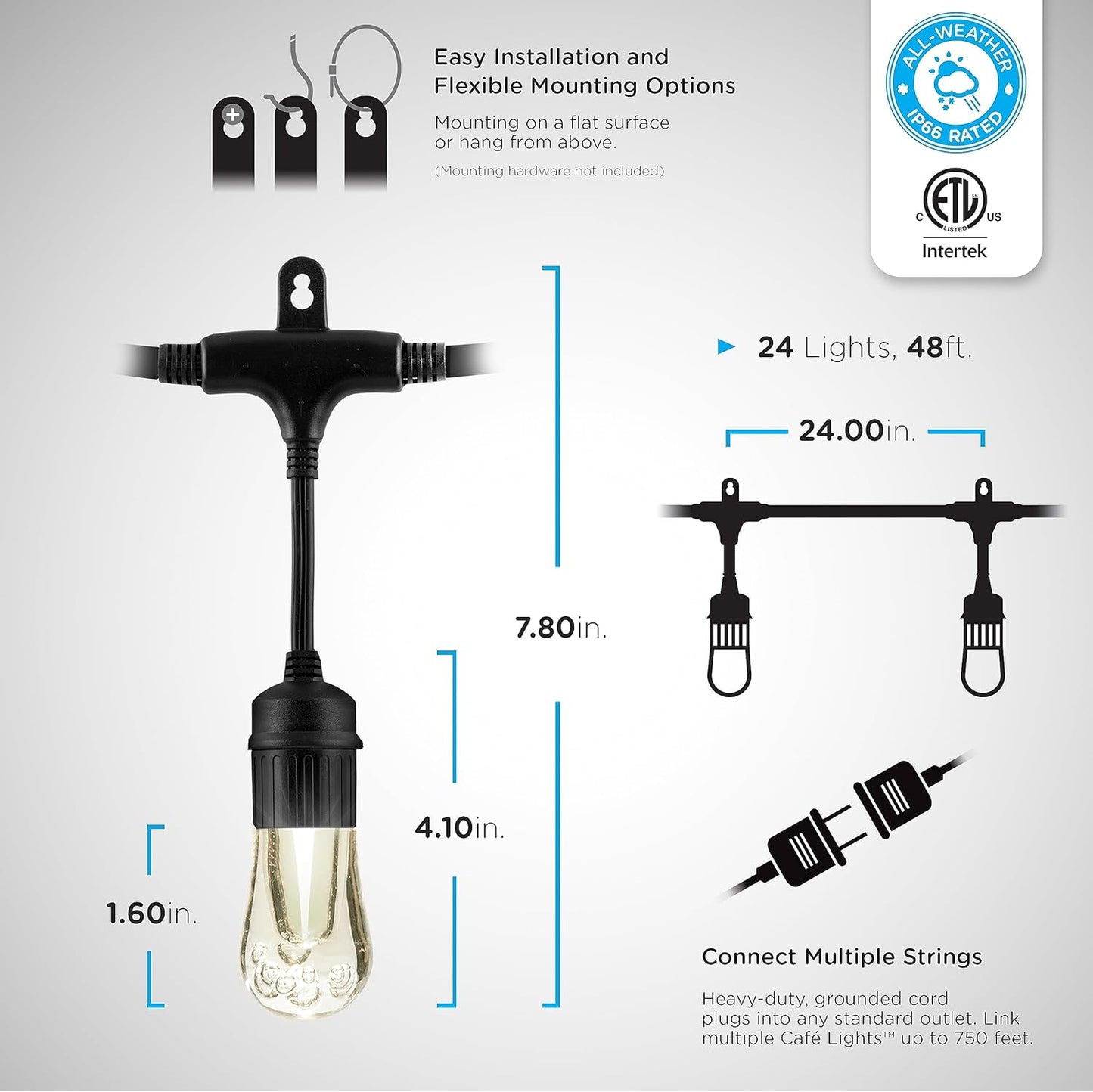 Enbrighten Premium Color Changing String Lights