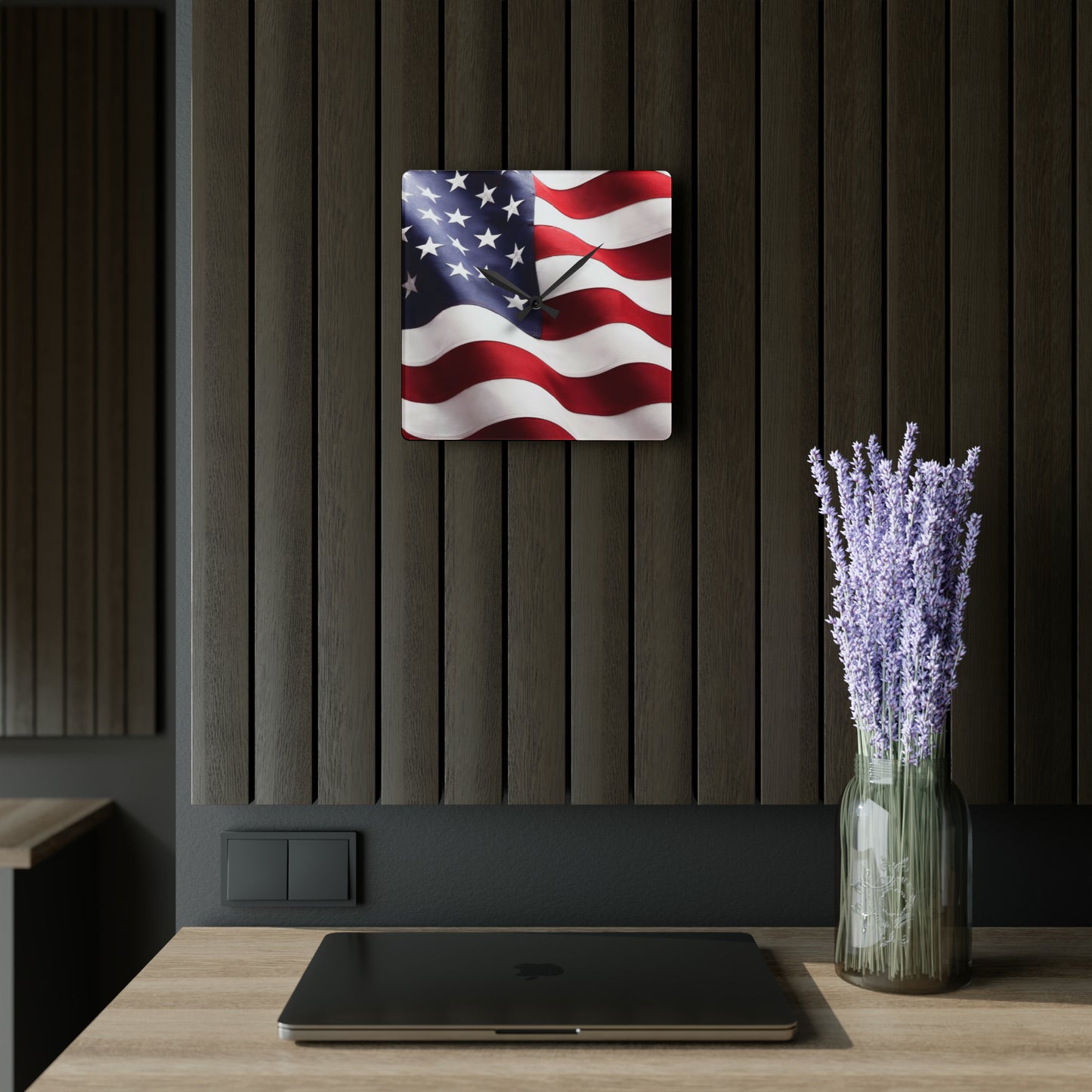 USA Acrylic Wall Clock