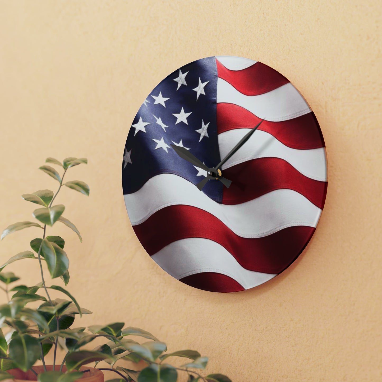 USA Acrylic Wall Clock