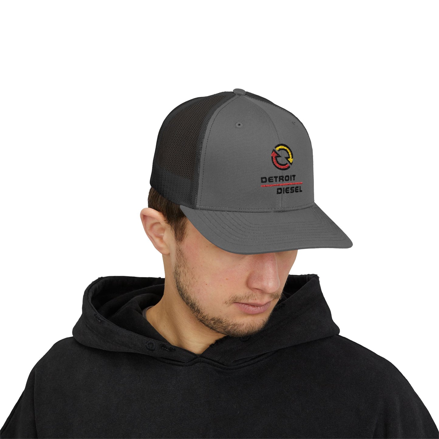 Detroit Diesel Snapback Trucker Cap - Stylish & Comfortable Hat for Auto Enthusiasts