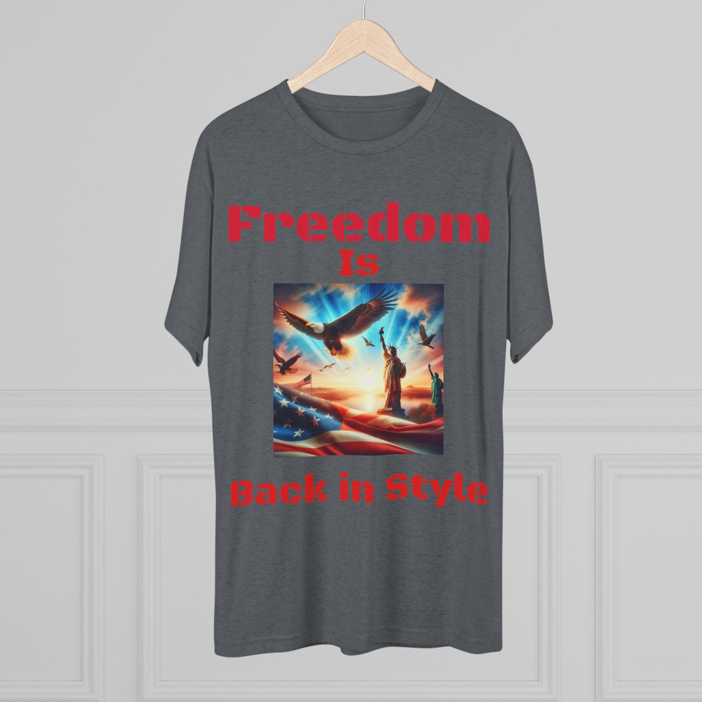 Unisex Tri-Blend Crew Tee Freedom