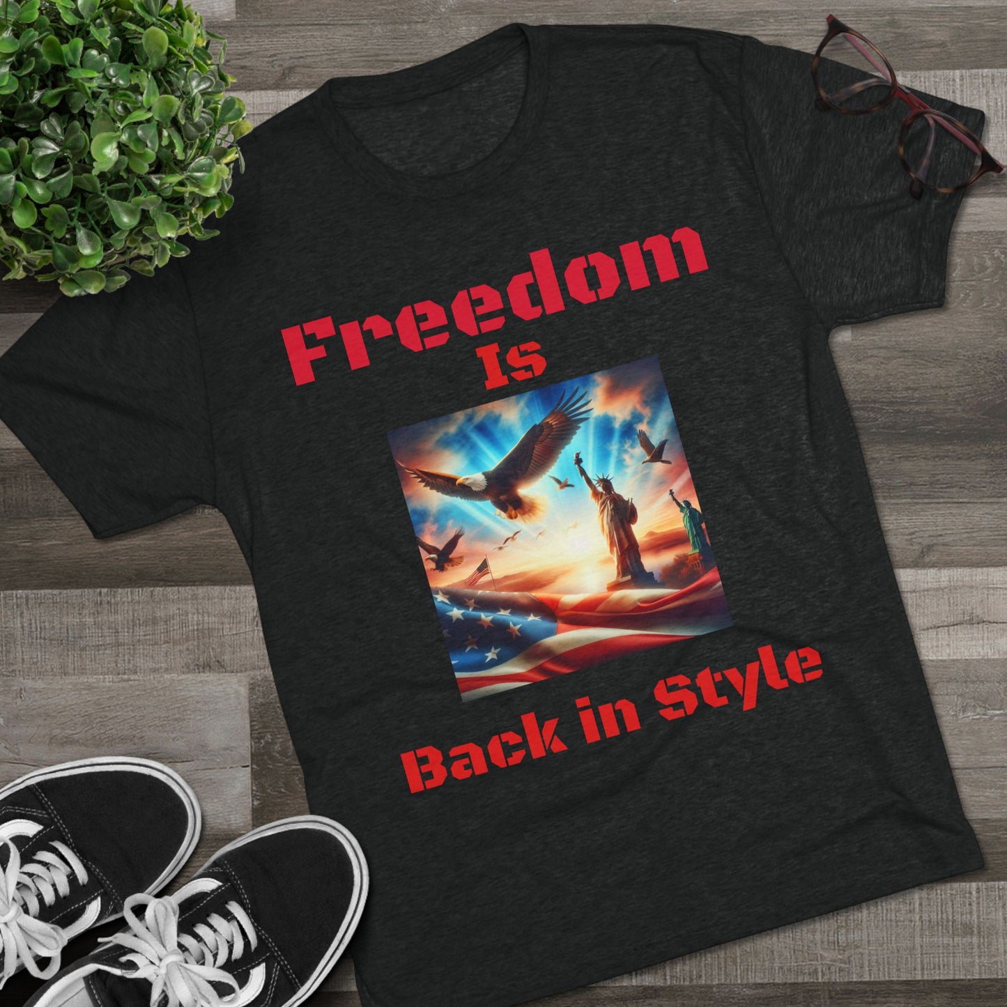 Unisex Tri-Blend Crew Tee Freedom
