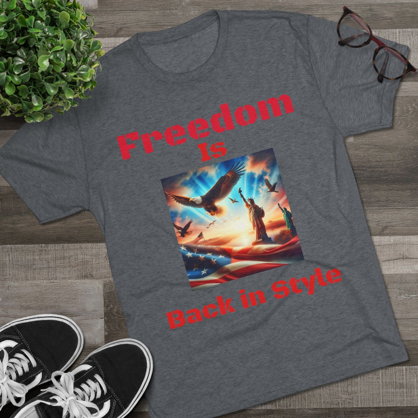 Unisex Tri-Blend Crew Tee Freedom
