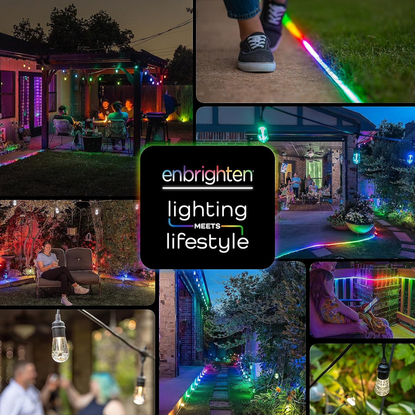 Enbrighten Premium Color Changing String Lights