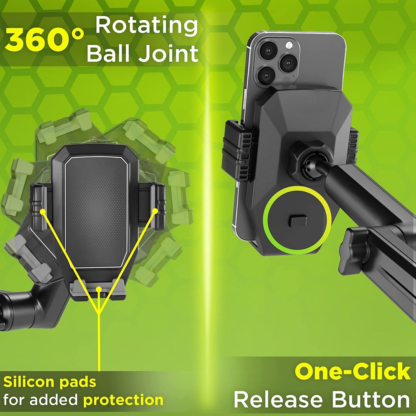 Heavy Duty Cell Phone Holder for Trucks