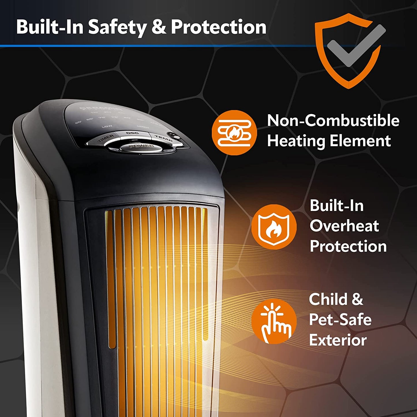 Lasko Oscillating Ceramic Tower Space Heater