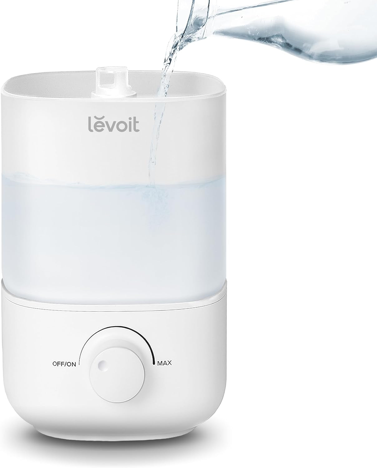 LEVOIT Top Fill Humidifiers for Bedroom, 2.5L Large Tank, Easy to Fill and Clean, 26Db Quiet Cool Mist Air Humidifier for Home Baby Nursery & Plants,Auto Shut-Off and Bpa-Free for Safety, 25H Runtime