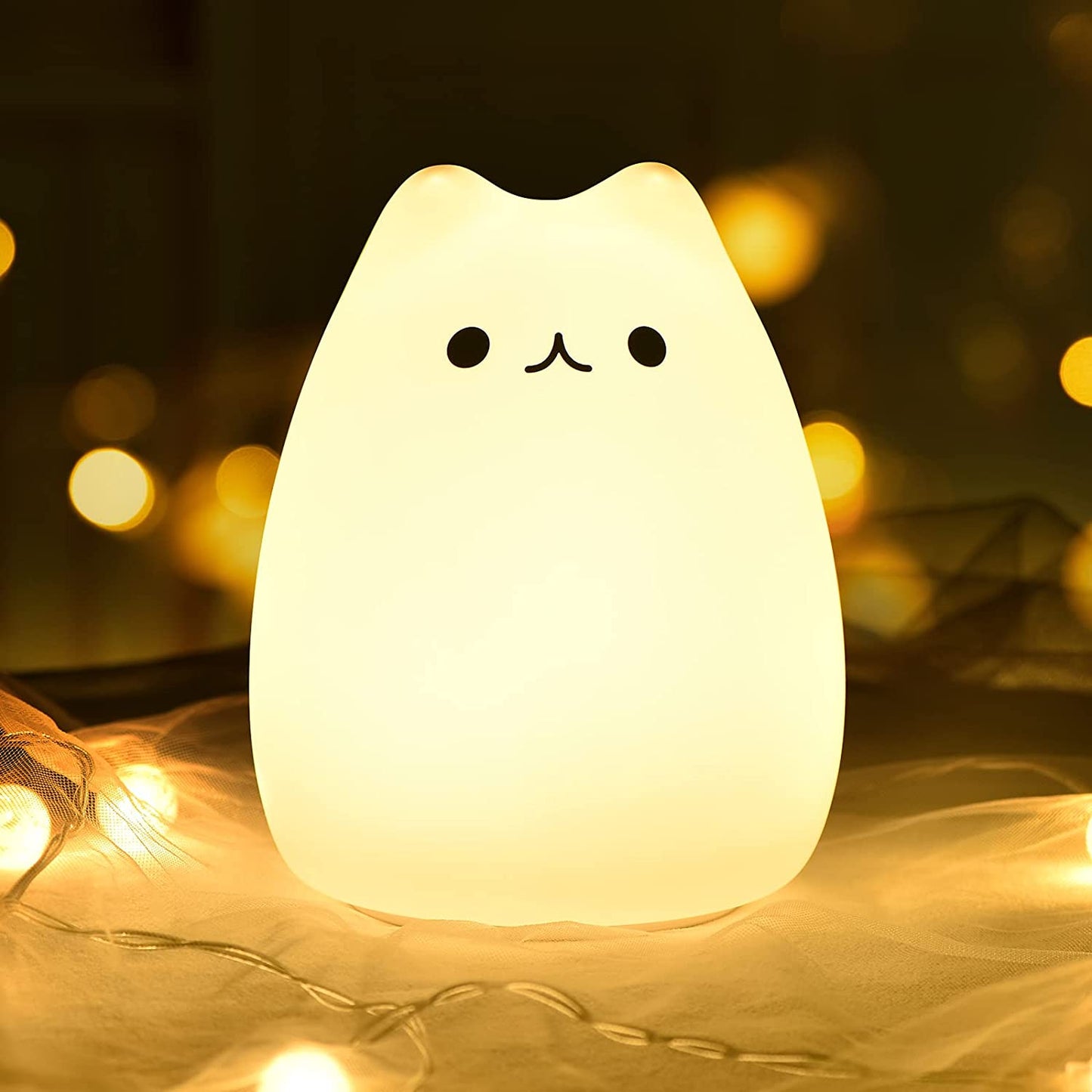 Goline Cat Lamp, Gifts for 3 4 5 Year Old Girls,Graduation Gifts for Teen Girls,Kids Night Light for Bedroom,Kawaii Kitty Baby Nursery Lamp with Remote Control.