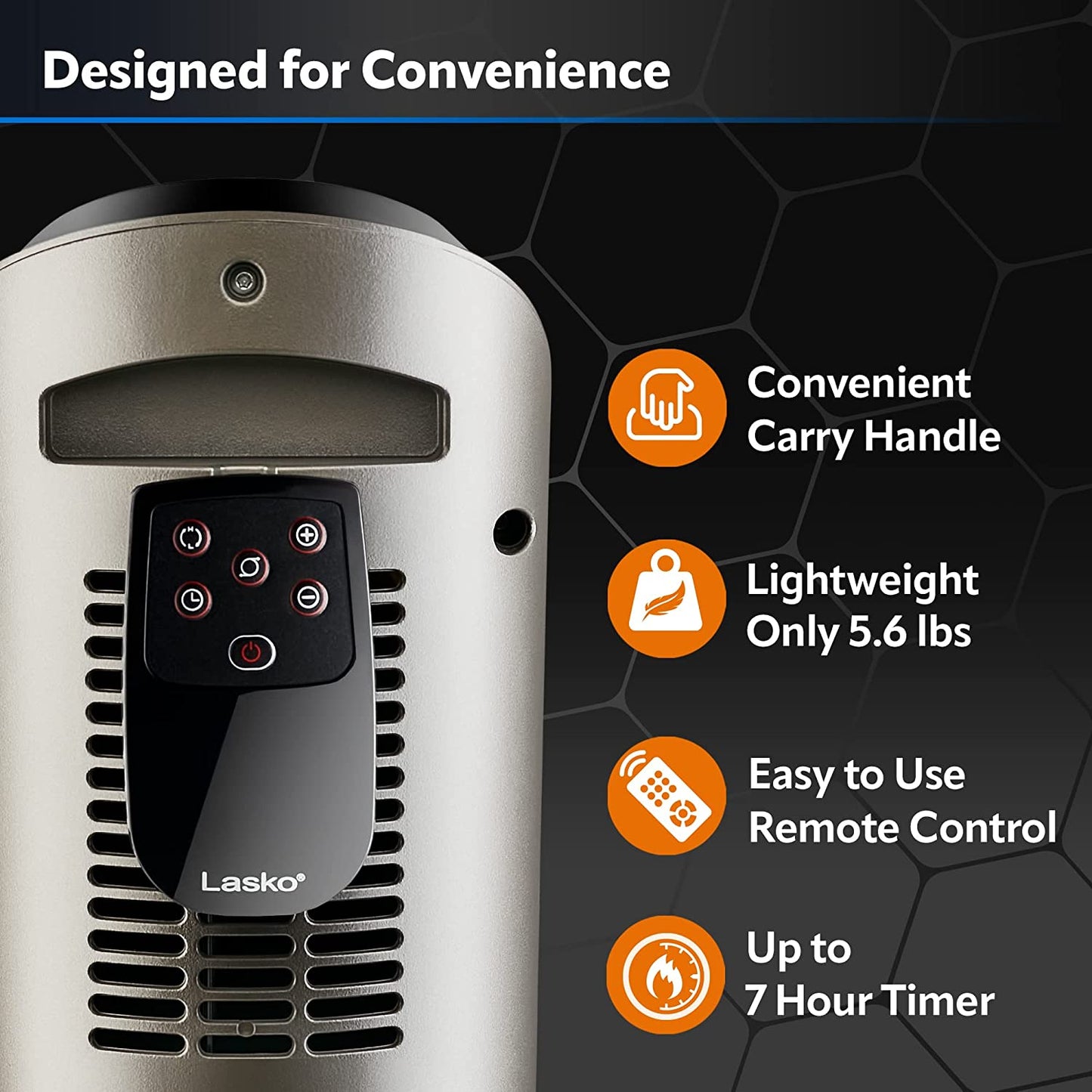 Lasko Oscillating Ceramic Tower Space Heater