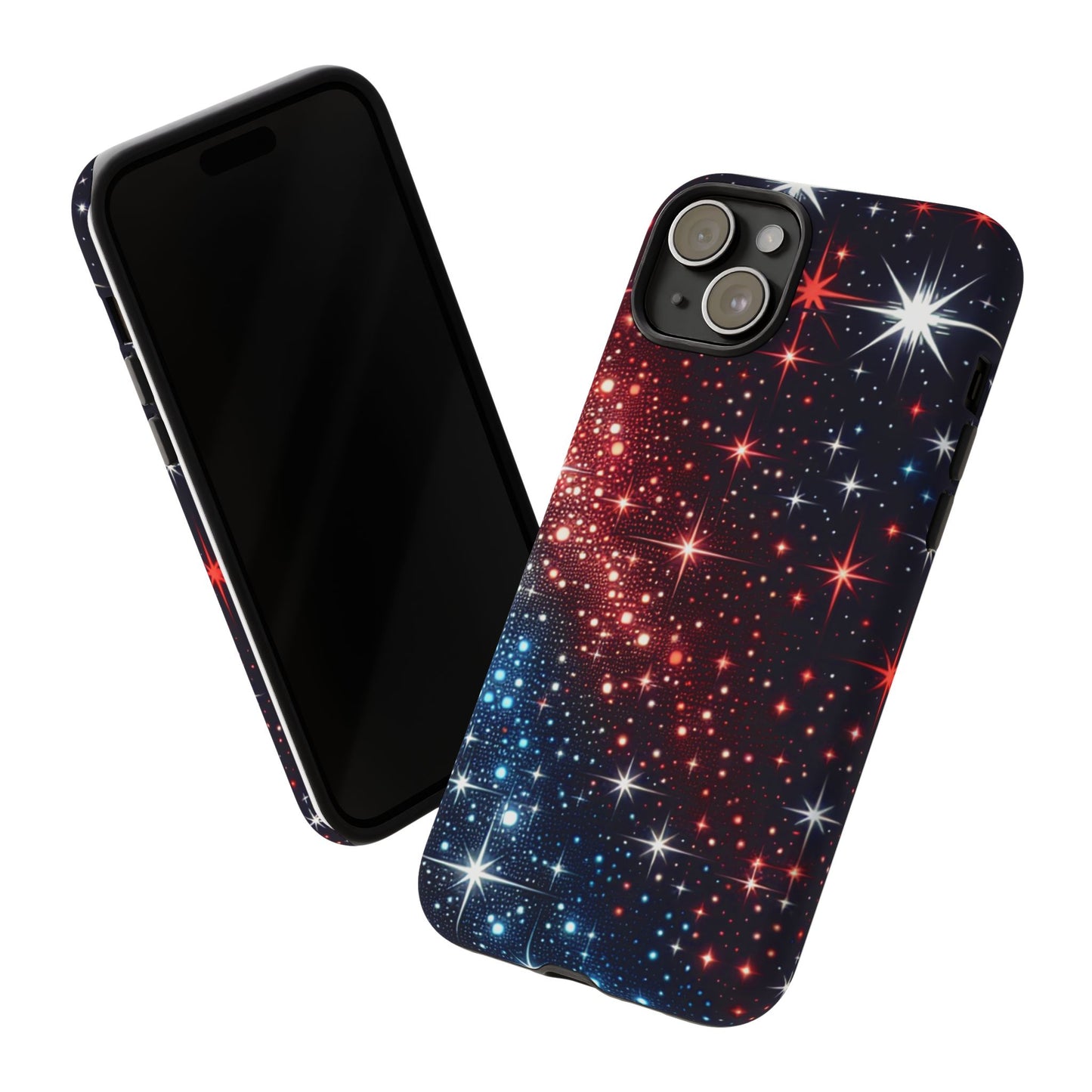 Phone Case, American Starry Night Tough Case, USA Flag Protective Cover, Patriotic iPhone Accessory, Military Veteran Gift