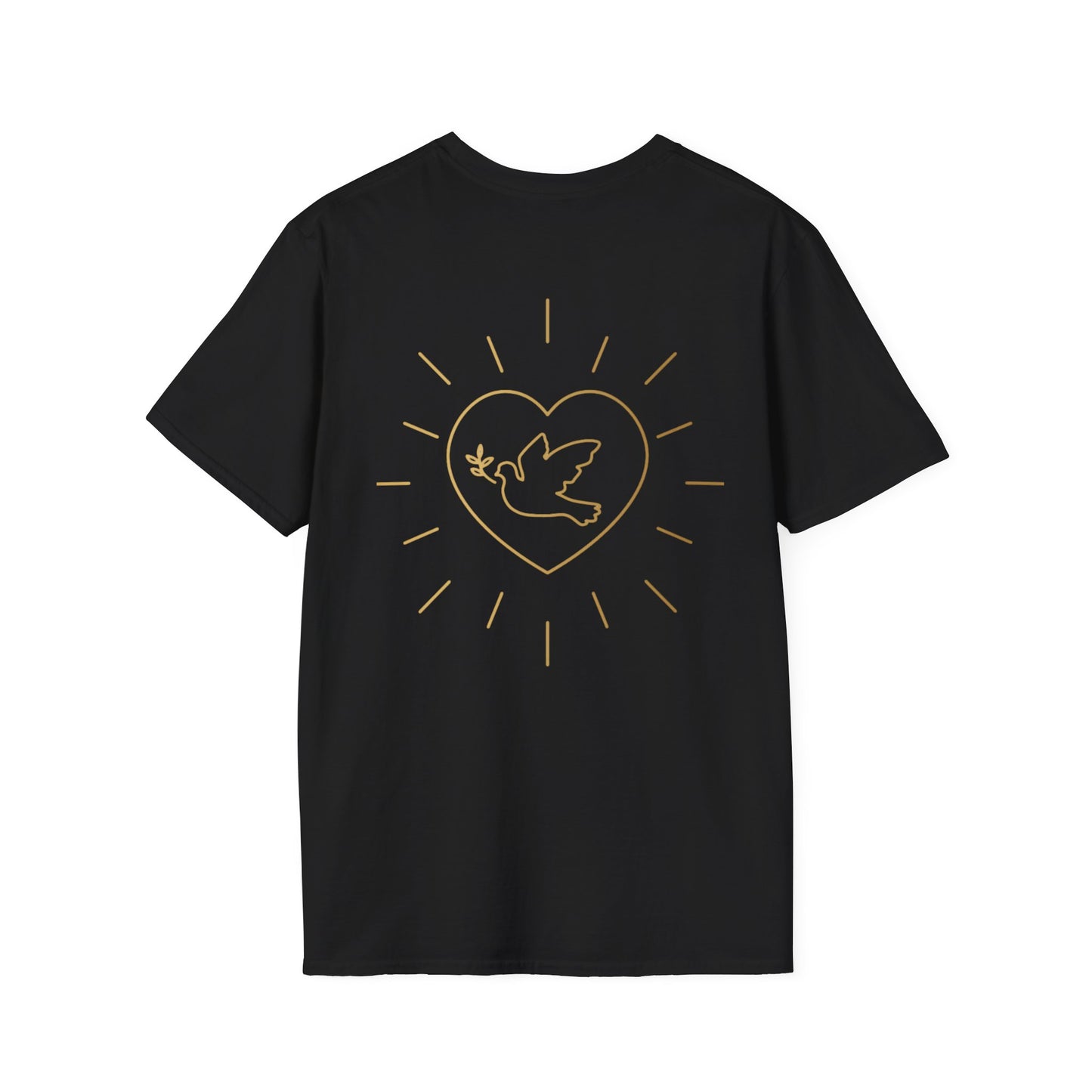 Unisex Softstyle T-Shirt - Everyday Love Graphic Tee with Dove Design