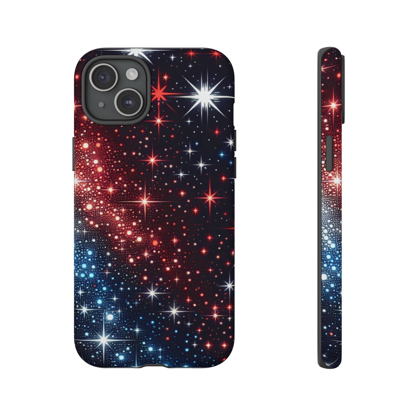 Phone Case, American Starry Night Tough Case, USA Flag Protective Cover, Patriotic iPhone Accessory, Military Veteran Gift