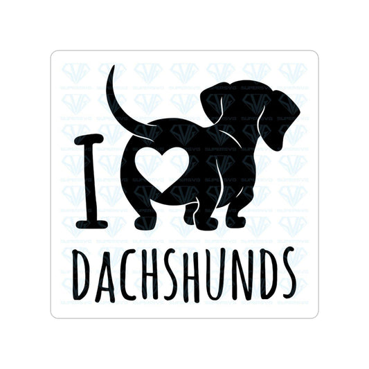 Dachshund Outdoor Stickers, Die-Cut, 1pcs