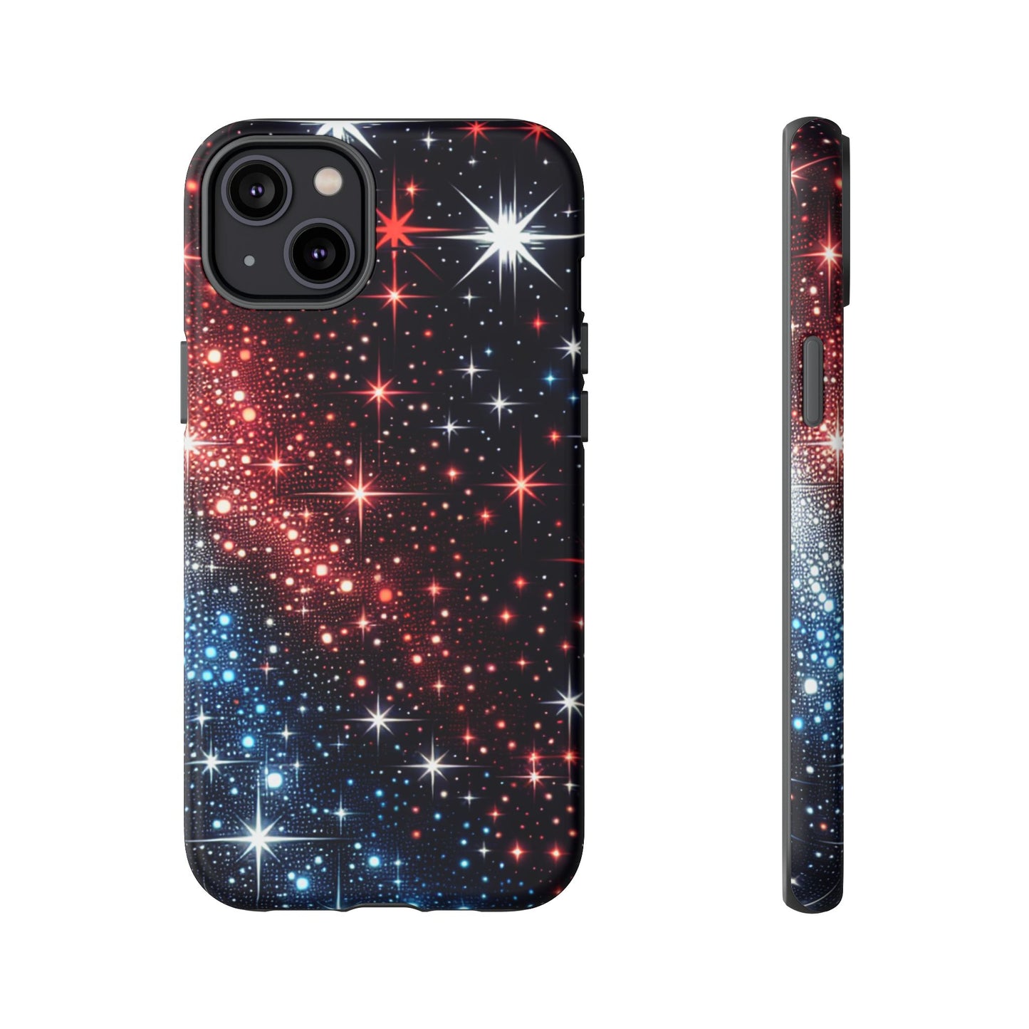 Phone Case, American Starry Night Tough Case, USA Flag Protective Cover, Patriotic iPhone Accessory, Military Veteran Gift