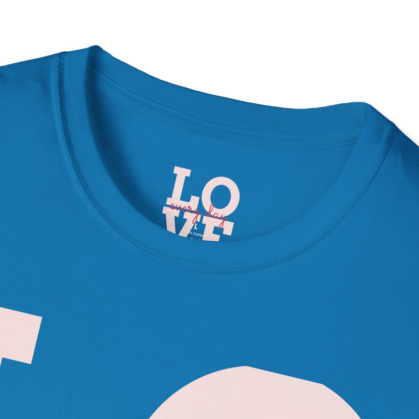 Unisex Softstyle T-Shirt - Everyday Love Graphic Tee with Dove Design