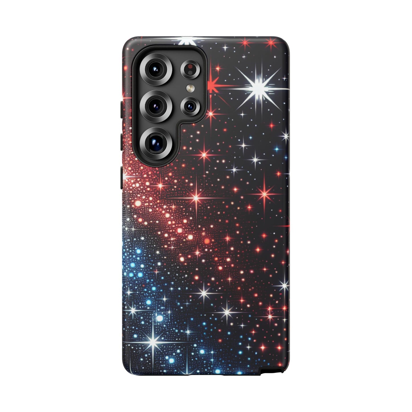 Phone Case, American Starry Night Tough Case, USA Flag Protective Cover, Patriotic iPhone Accessory, Military Veteran Gift