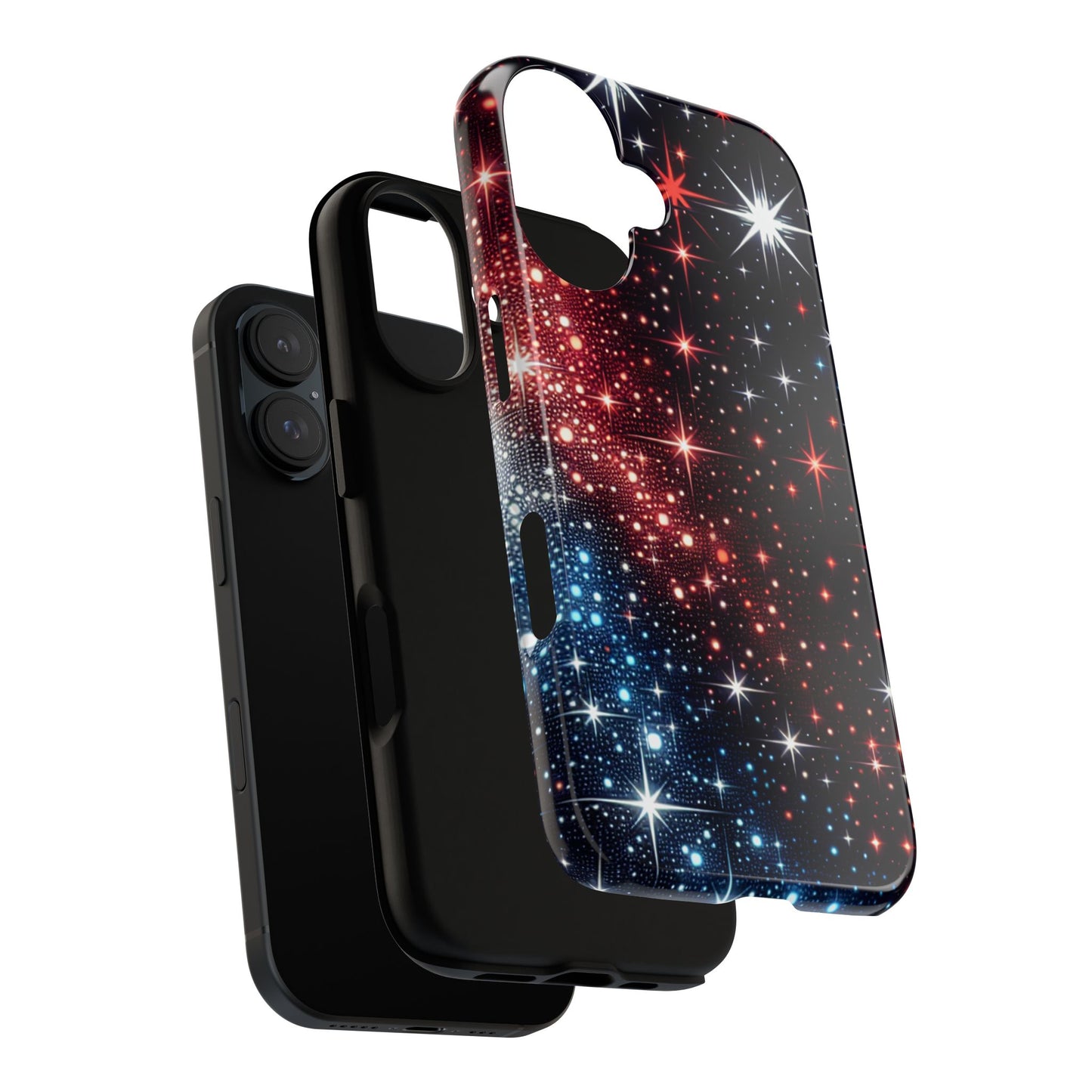 Phone Case, American Starry Night Tough Case, USA Flag Protective Cover, Patriotic iPhone Accessory, Military Veteran Gift