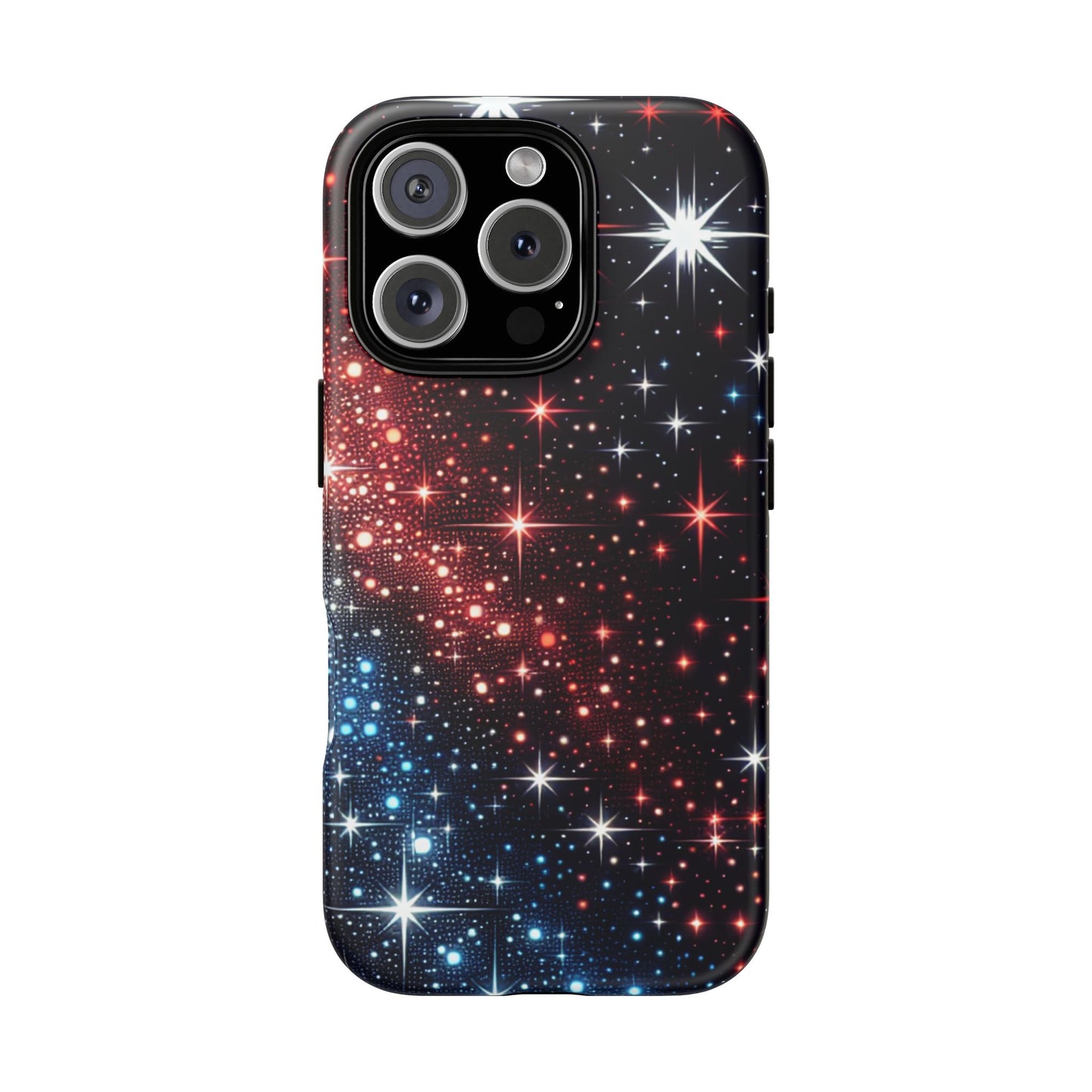 Phone Case, American Starry Night Tough Case, USA Flag Protective Cover, Patriotic iPhone Accessory, Military Veteran Gift